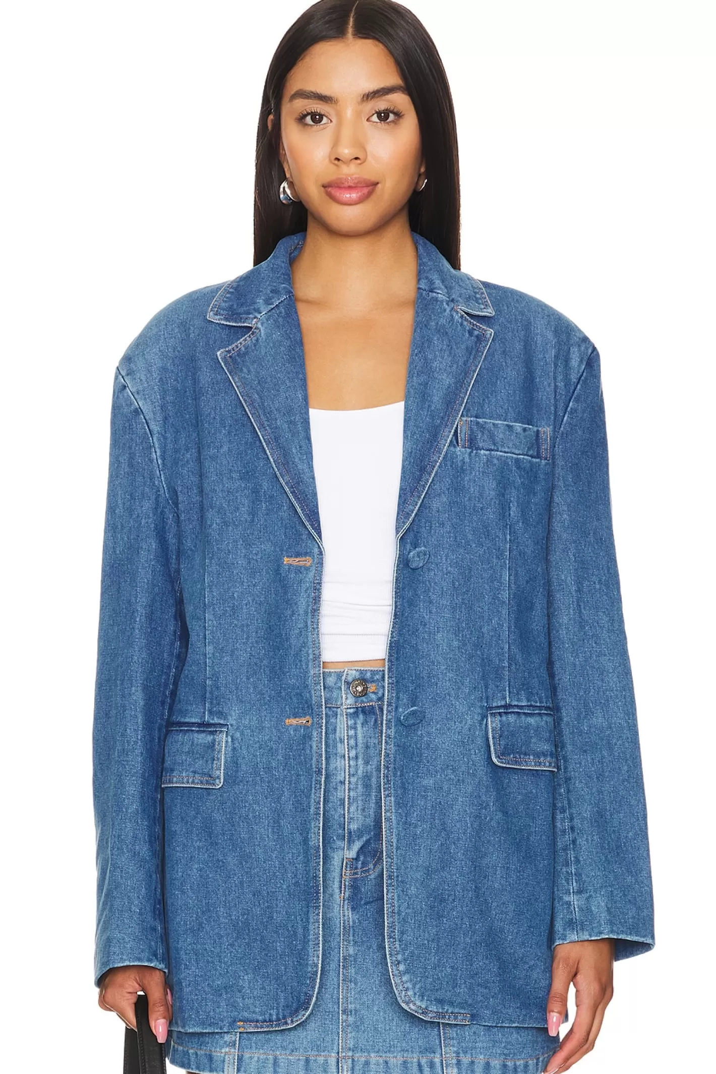 Abi Denim Oversized Blazer>Bardot Best