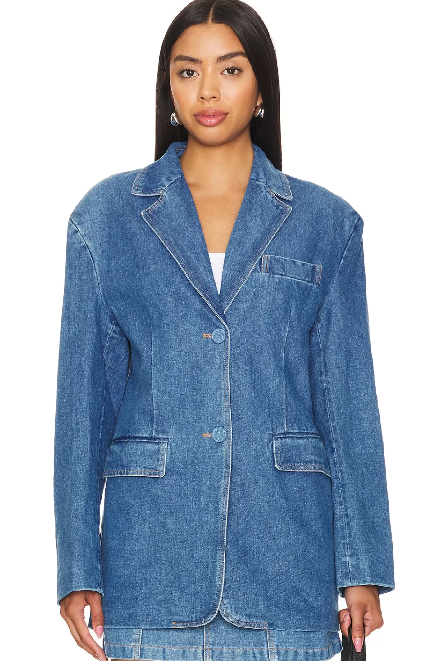 Abi Denim Oversized Blazer>Bardot Best