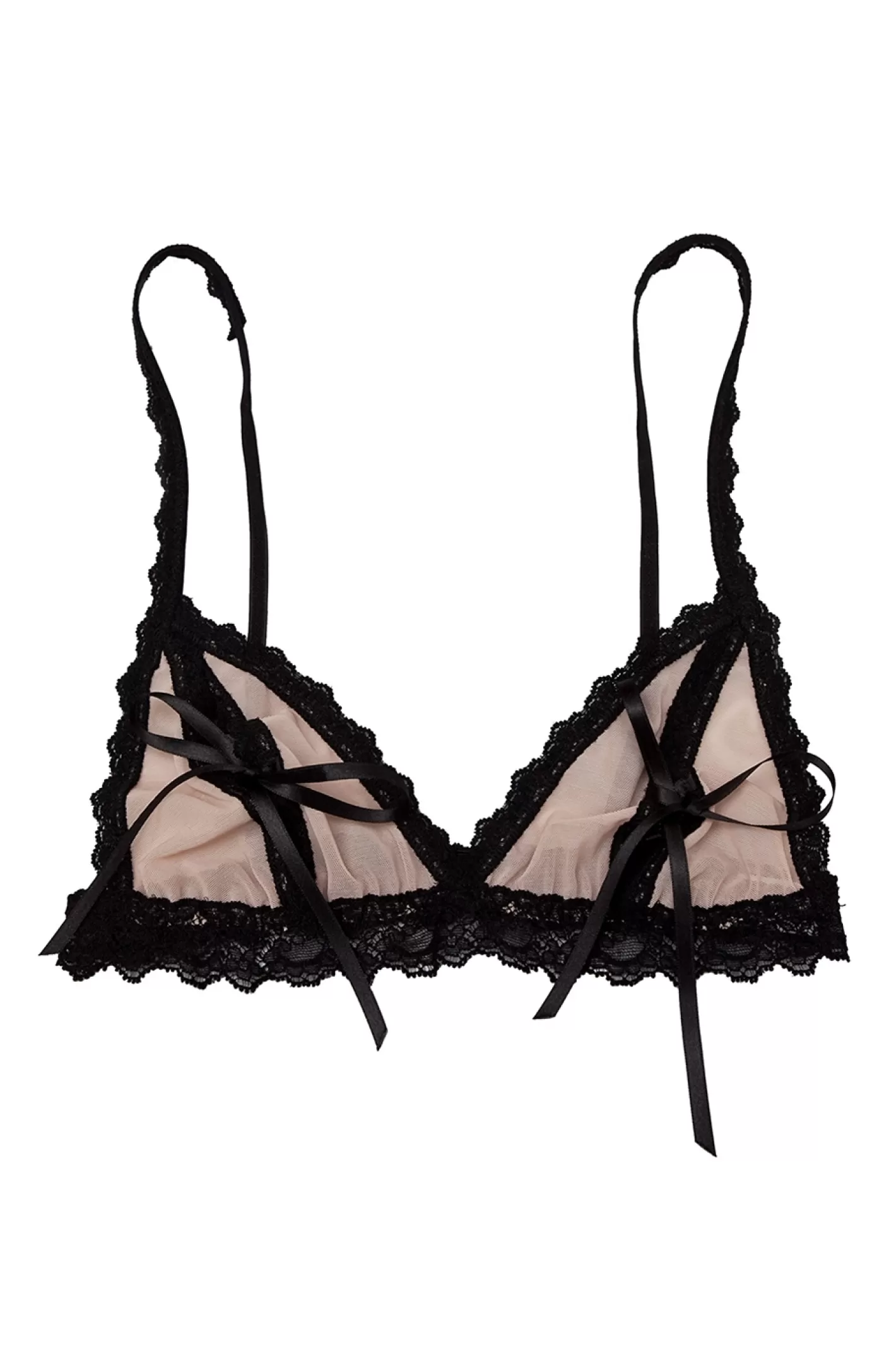 AFTER MIDNIGHT Tulle Peek-A-Boo Bra>Hanky Panky Hot