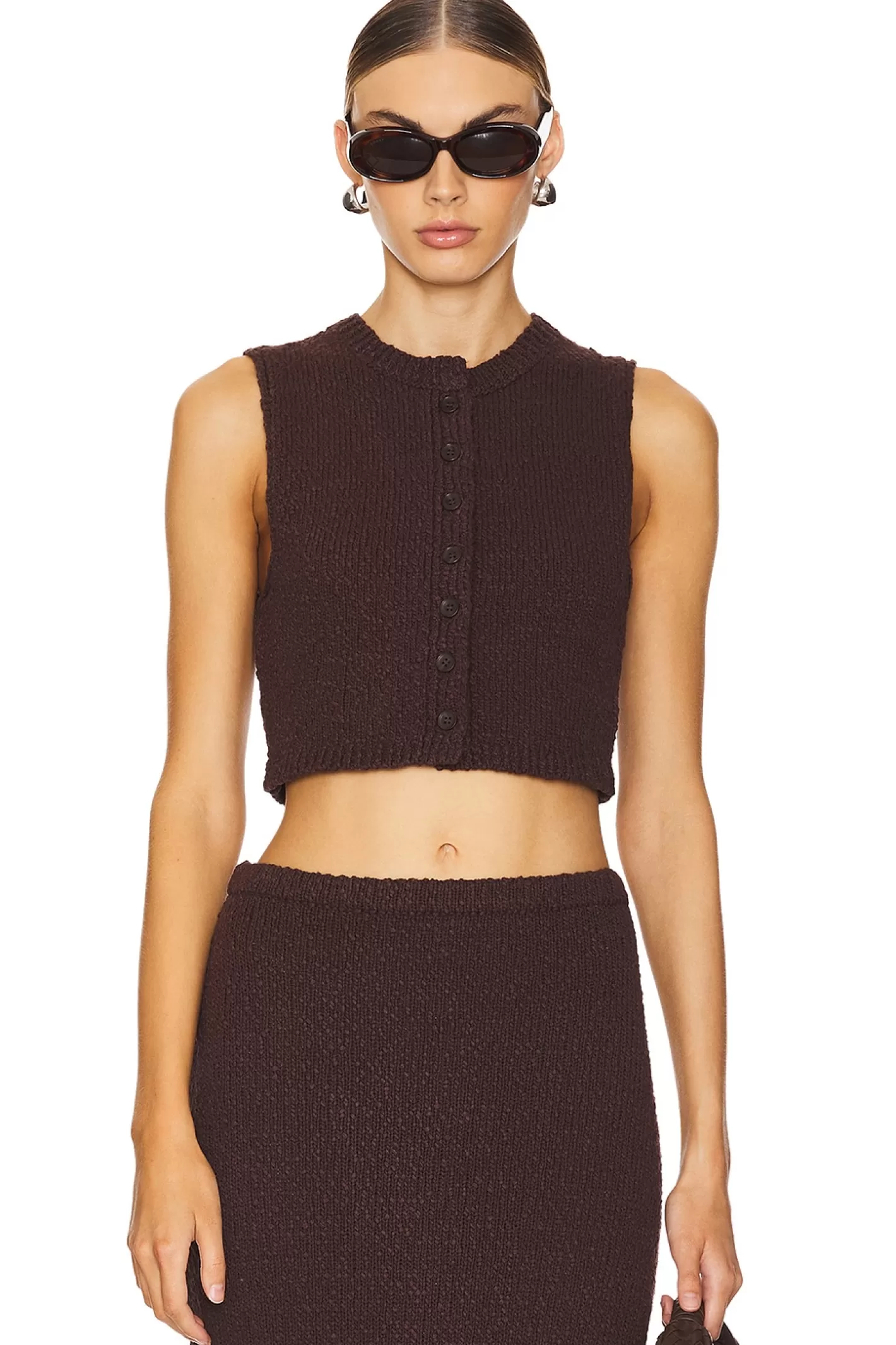 Agnese Cropped Vest>Lovers and Friends Hot