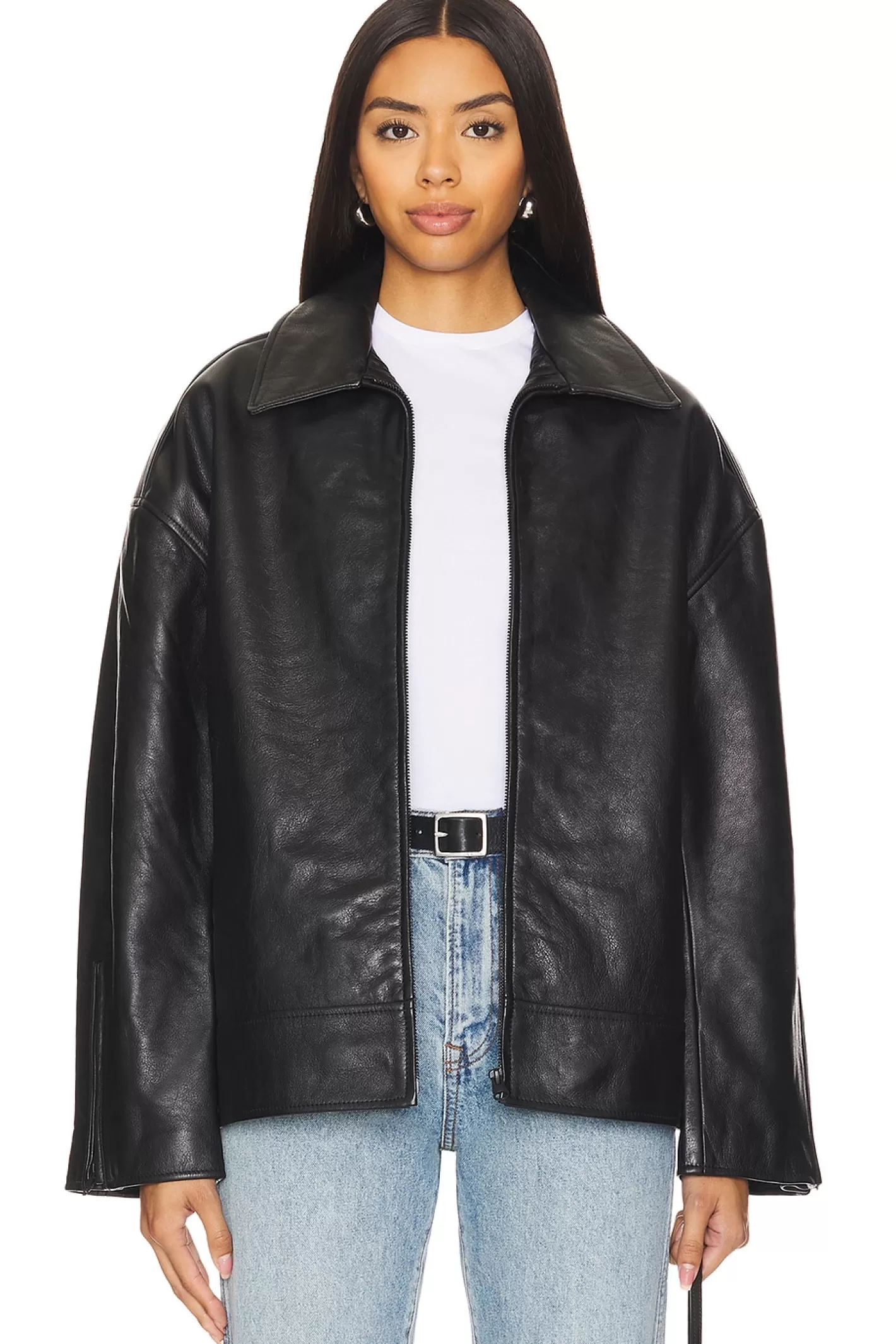 Alek Leather Jacket>GRLFRND New