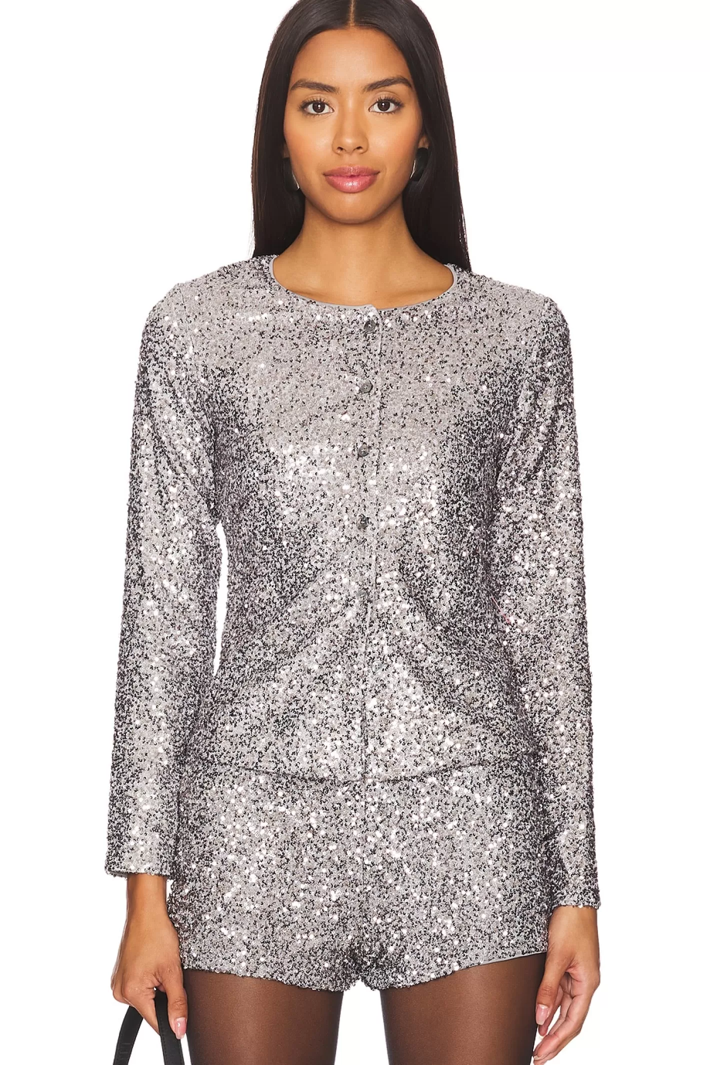 Alexa Sequin Cardigan>Never Fully Dressed Hot