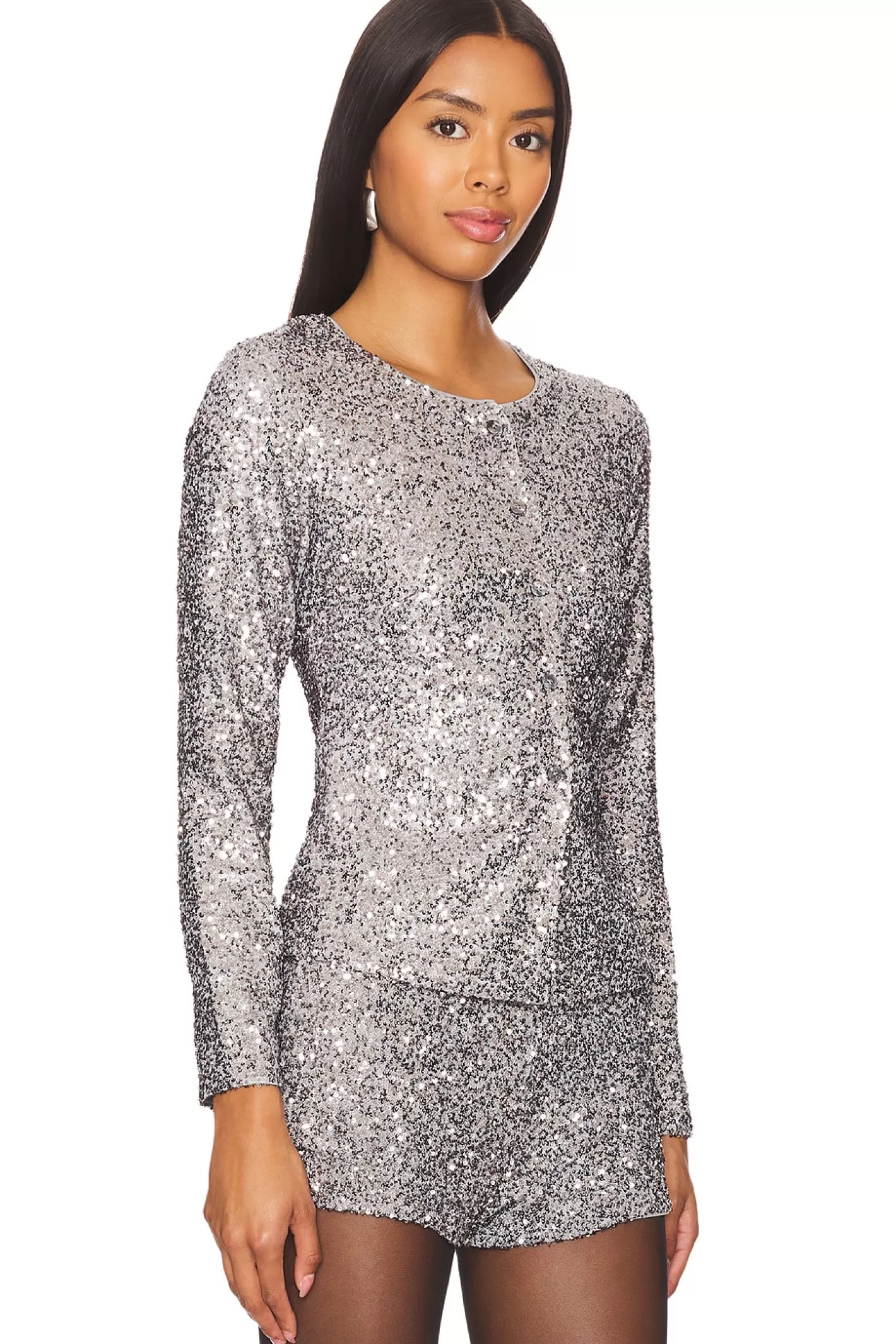 Alexa Sequin Cardigan>Never Fully Dressed Hot