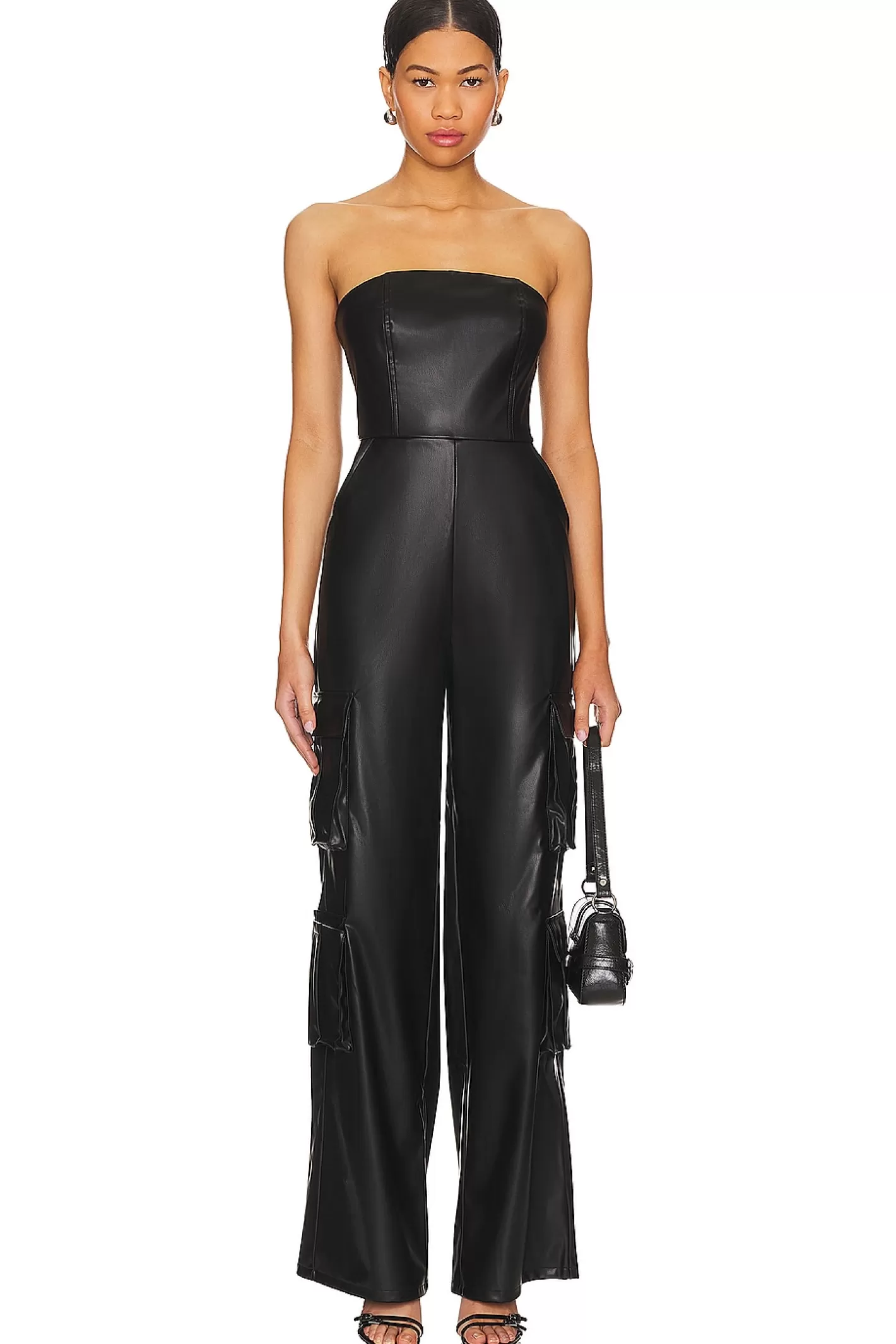 Alice Faux Leather Jumpsuit>superdown Cheap