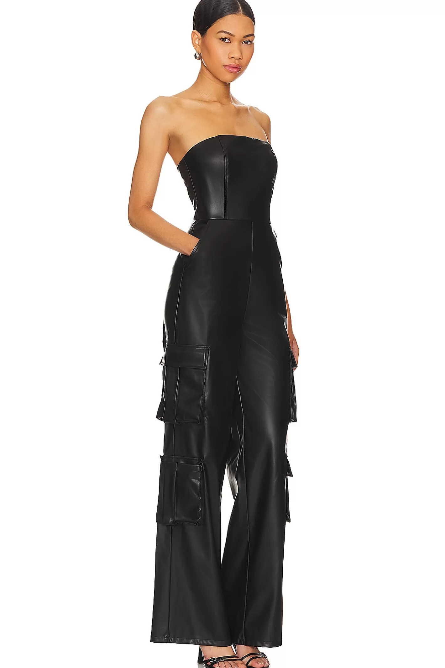 Alice Faux Leather Jumpsuit>superdown Cheap