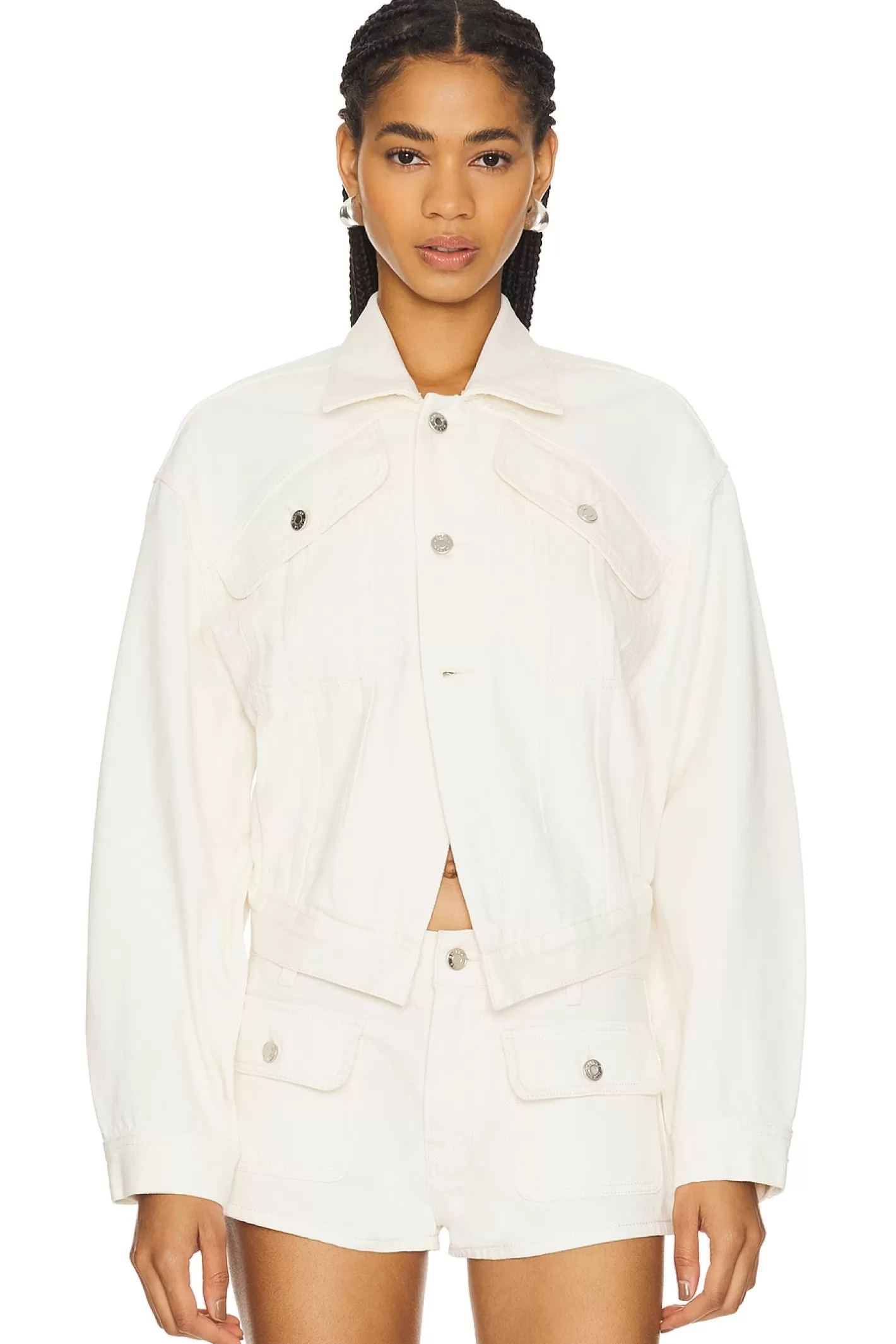 Amelia Oversized Cinched Waist Jacket>GRLFRND Clearance