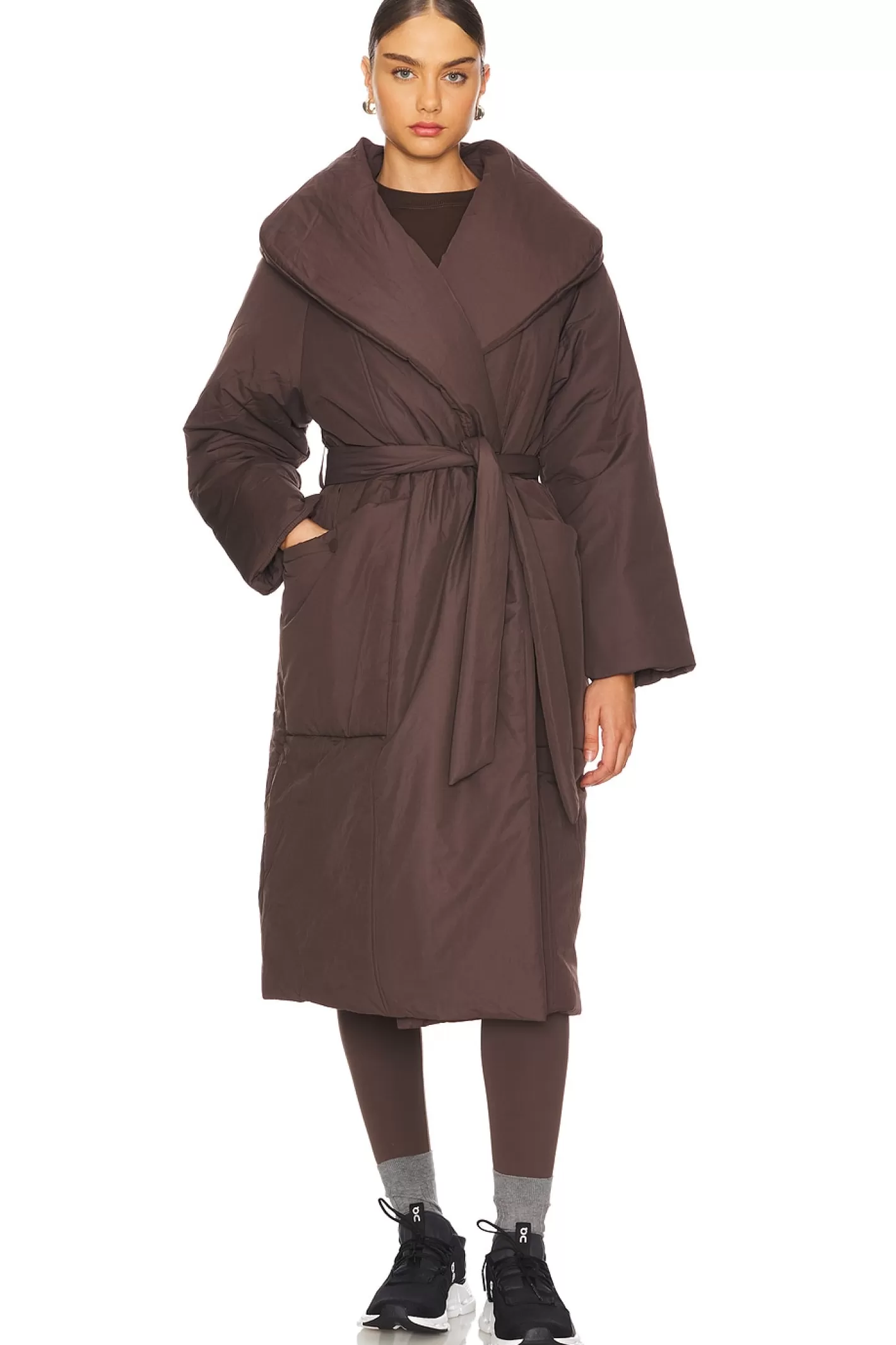 Ana Long Wrap Puffer Coat>Varley Outlet