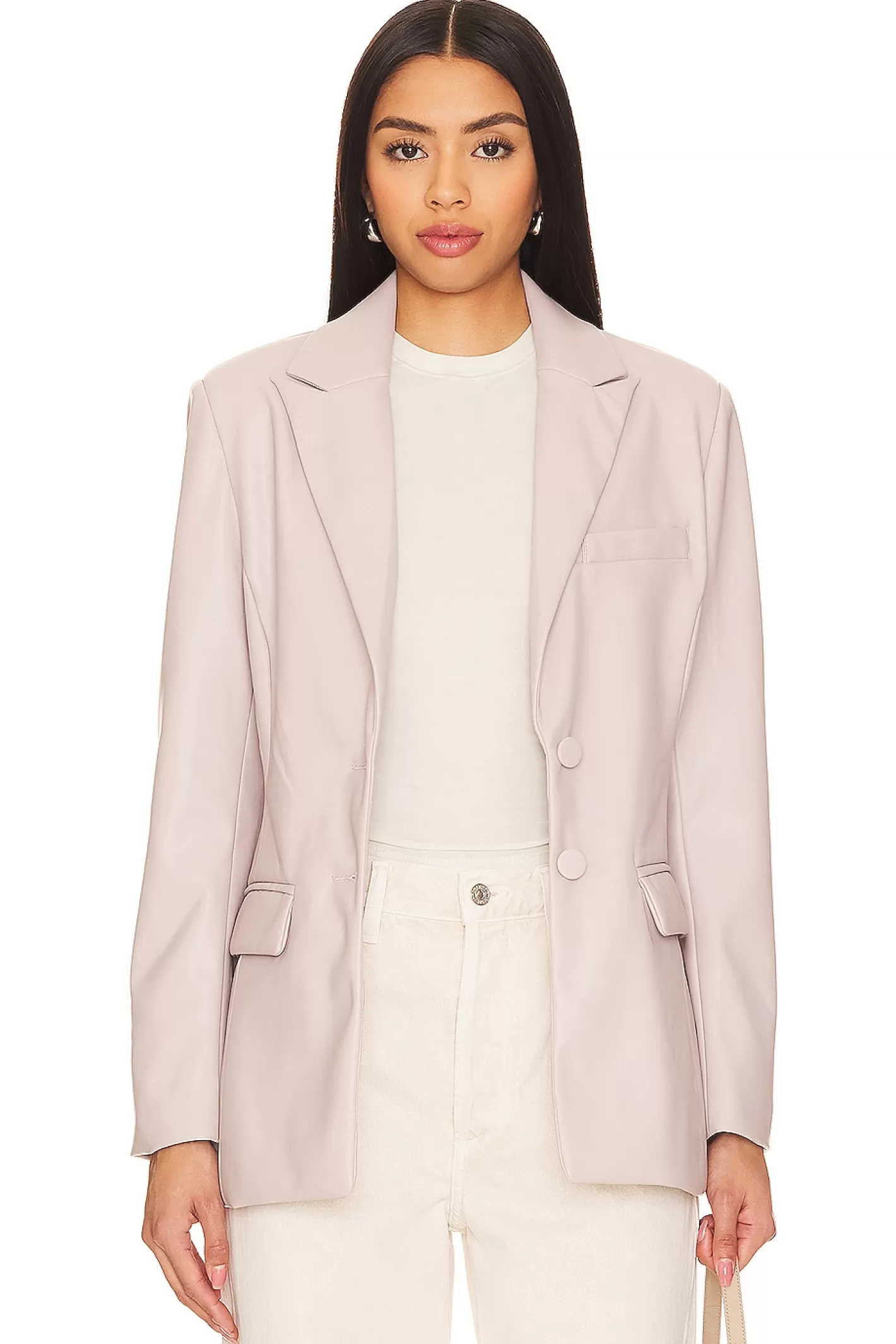 Aria Faux Leather Blazer>Steve Madden Flash Sale