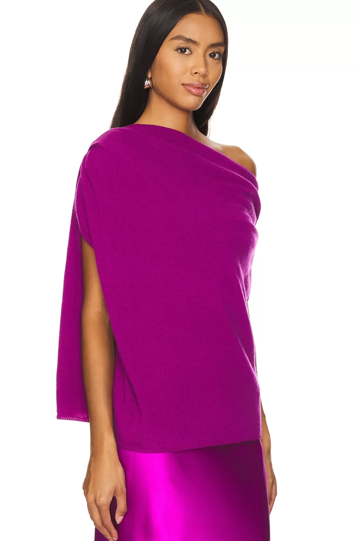 Asymmetric Drape Sweater>The Sei Online