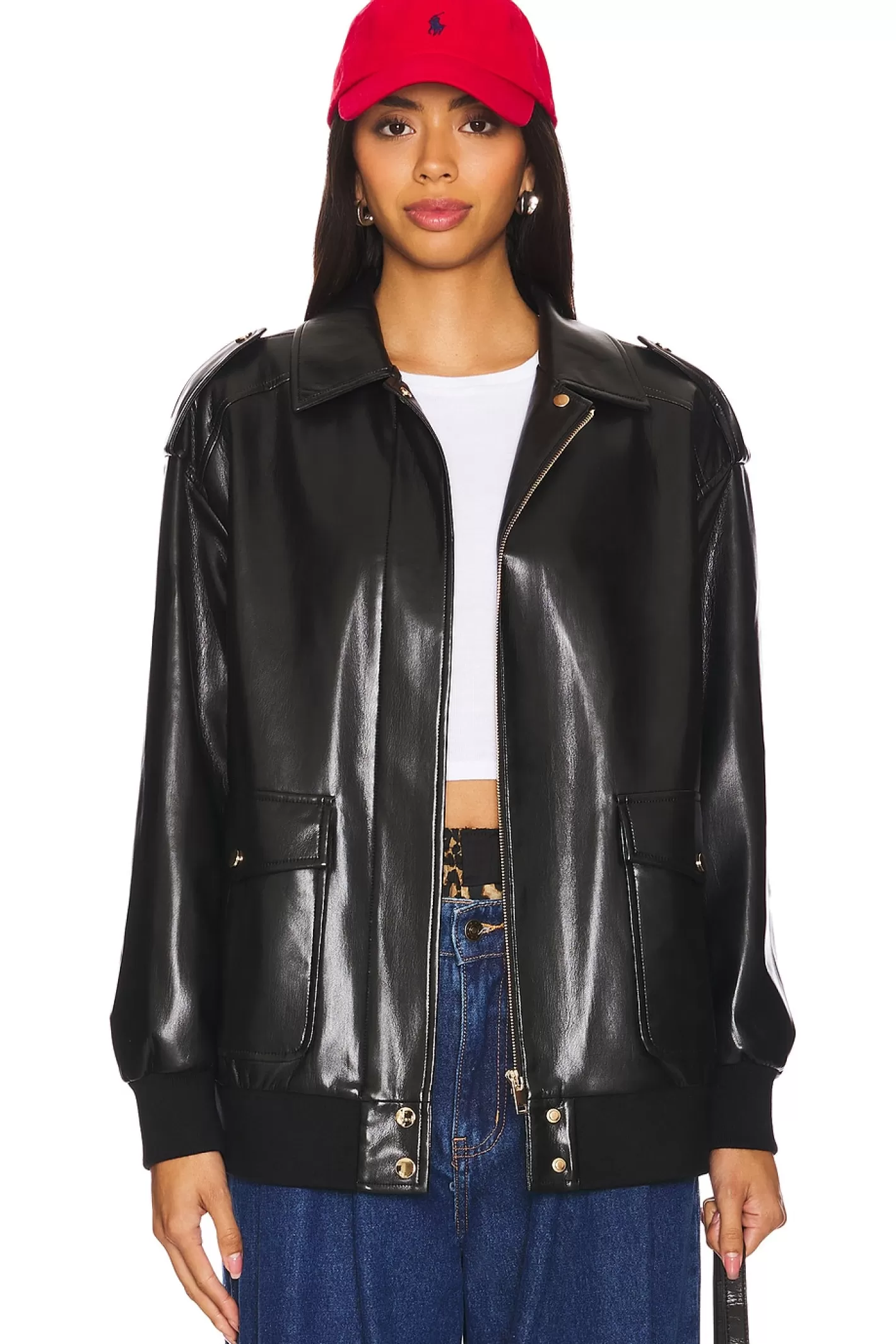 Axel Faux Leather Jacket>Generation Love Sale