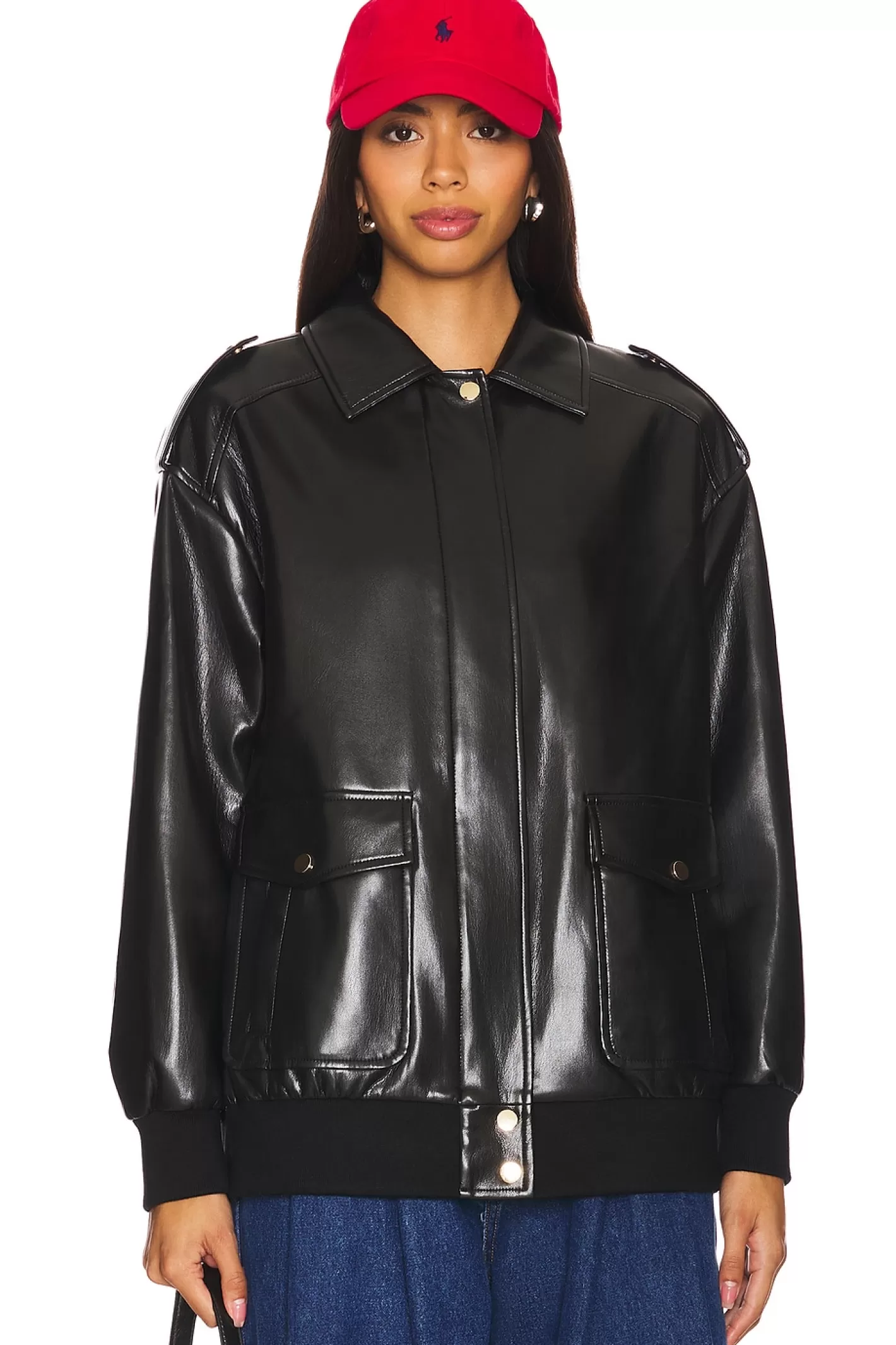 Axel Faux Leather Jacket>Generation Love Sale