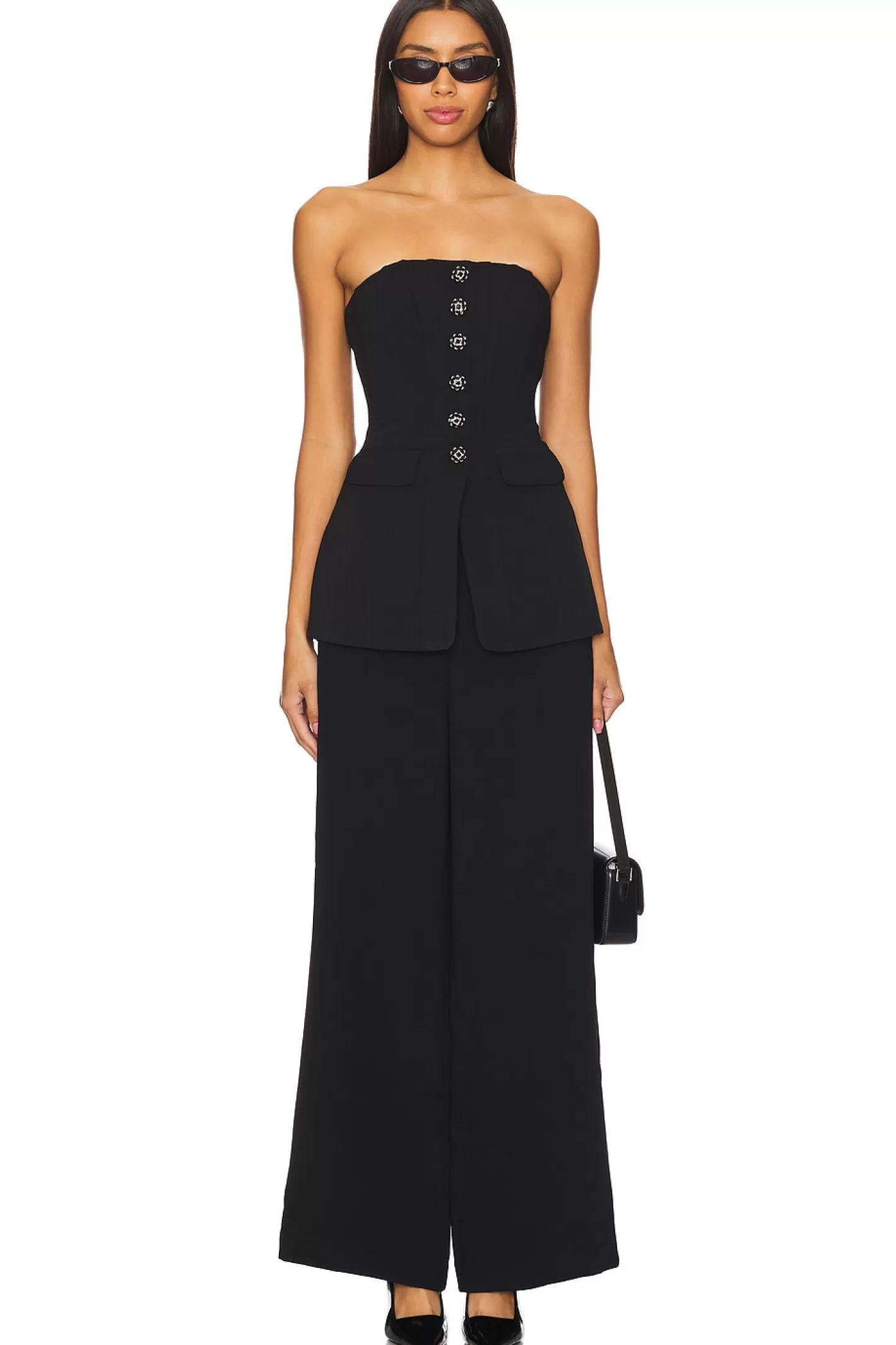 Bandeau Crepe Jumpsuit>self-portrait Clearance