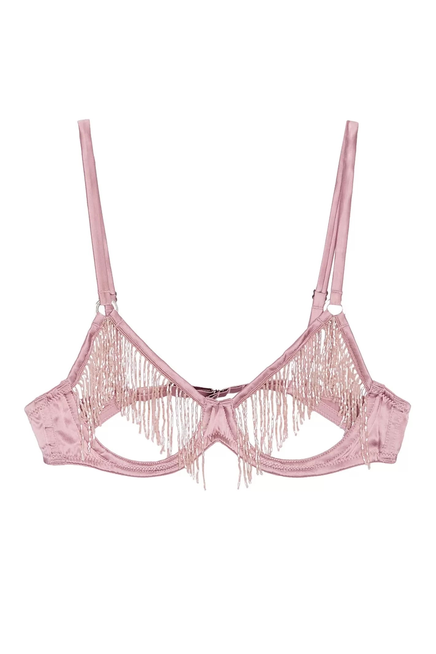 Beaded Fringe Ouvert Bra>fleur du mal New