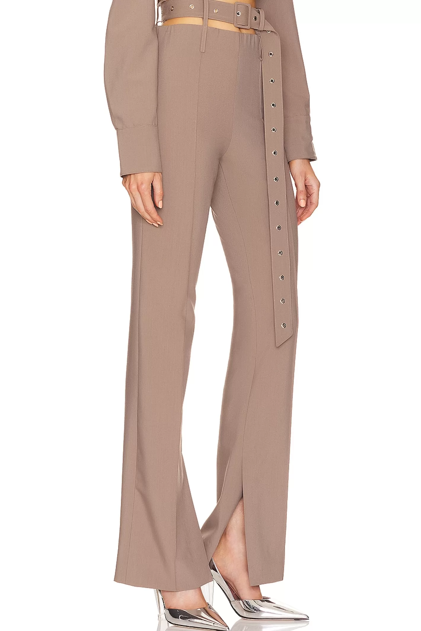 Belt Detailed Flare Trouser>ROKH Hot