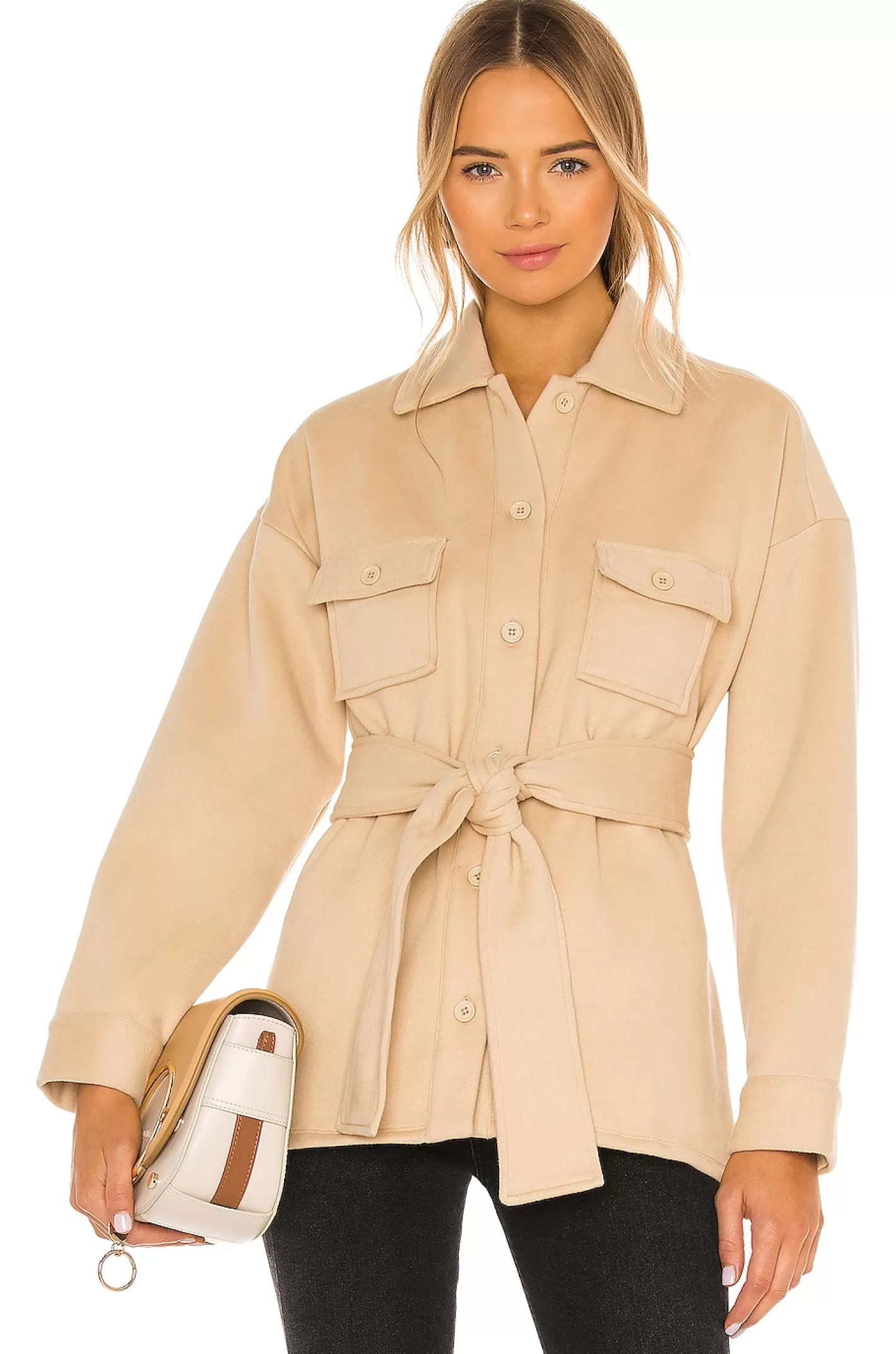 Belted Utility Fleece Jacket>Lovers and Friends Discount