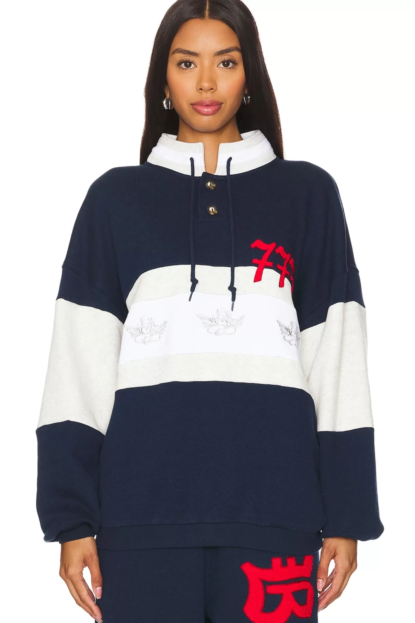 Better Luck Next Time Henley Sweatshirt>Boys Lie Cheap