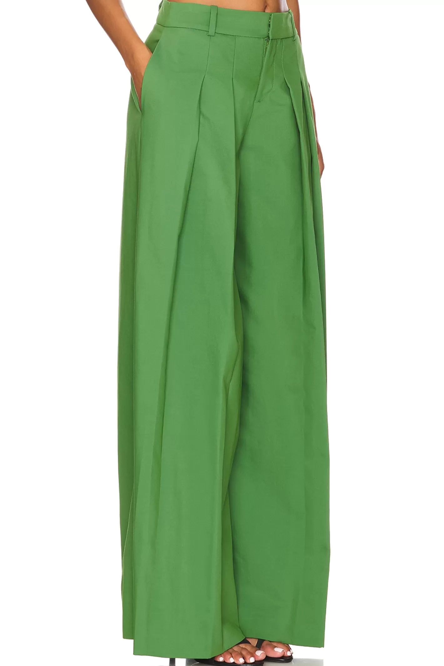 Blaire Ultra Low Rise Pleated Pant>Alice + Olivia Cheap