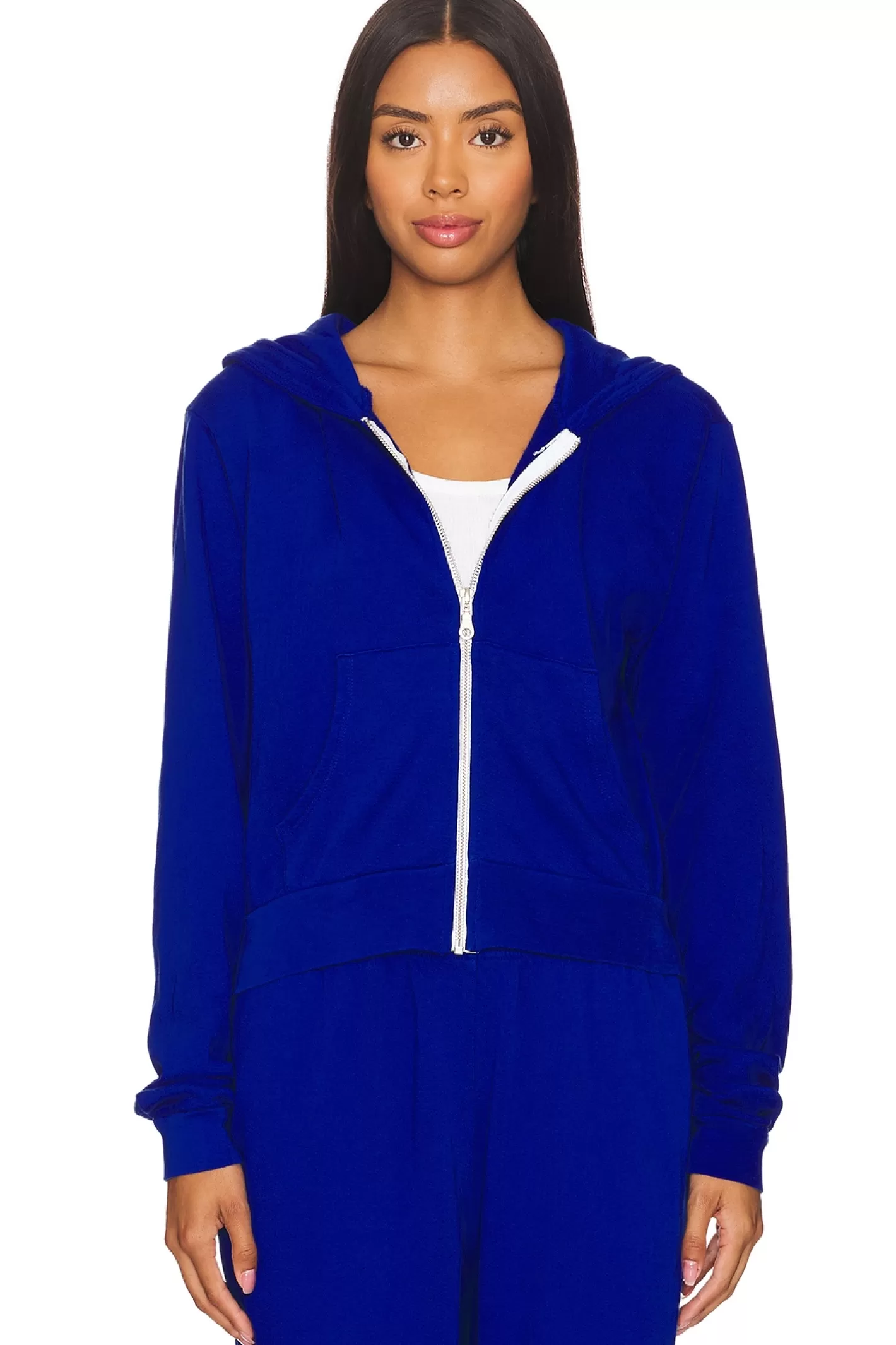 Bowman Crop Zip Up Hoodie>Michael Lauren Best Sale