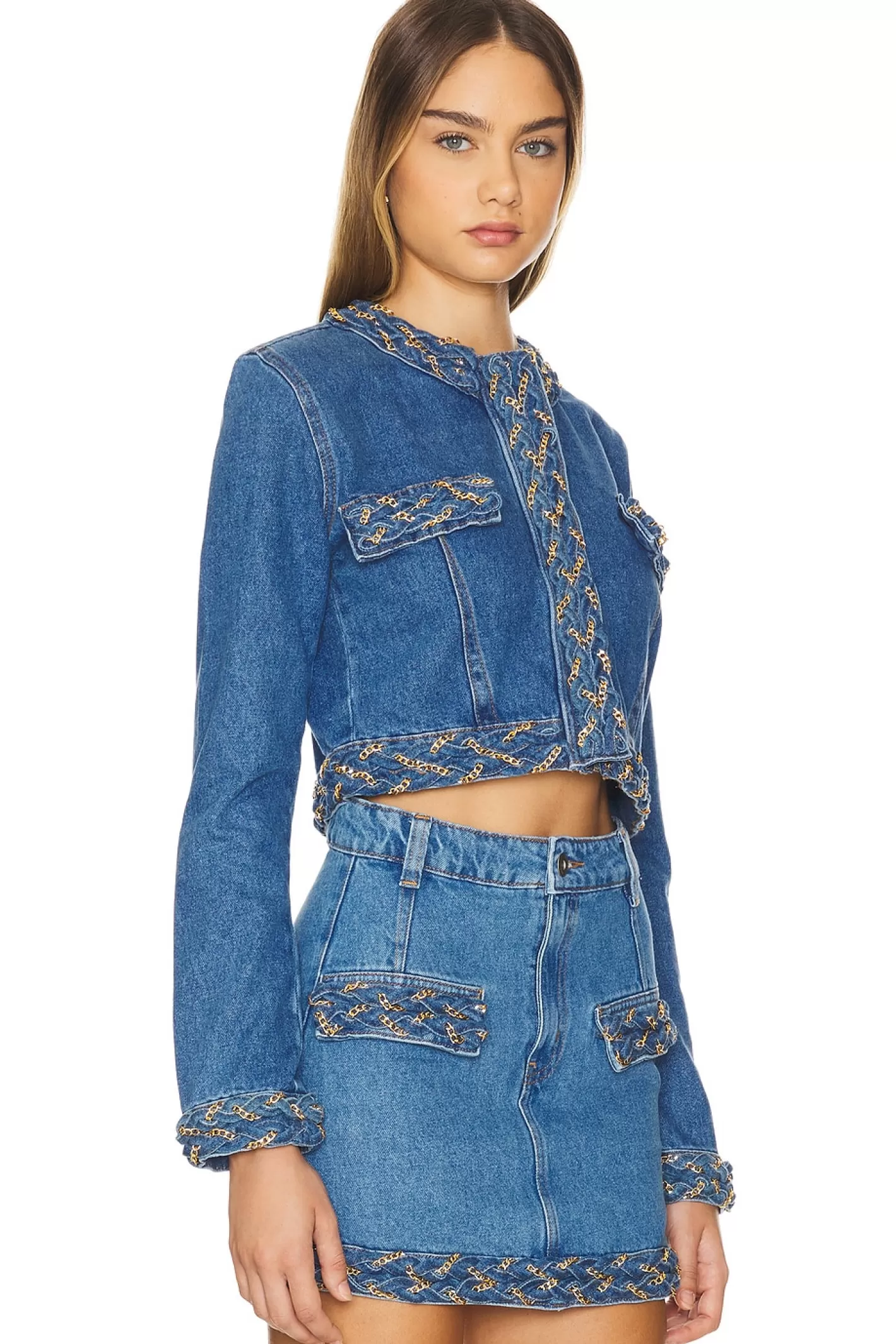 Braided Cropped Jacket>PatBO Outlet