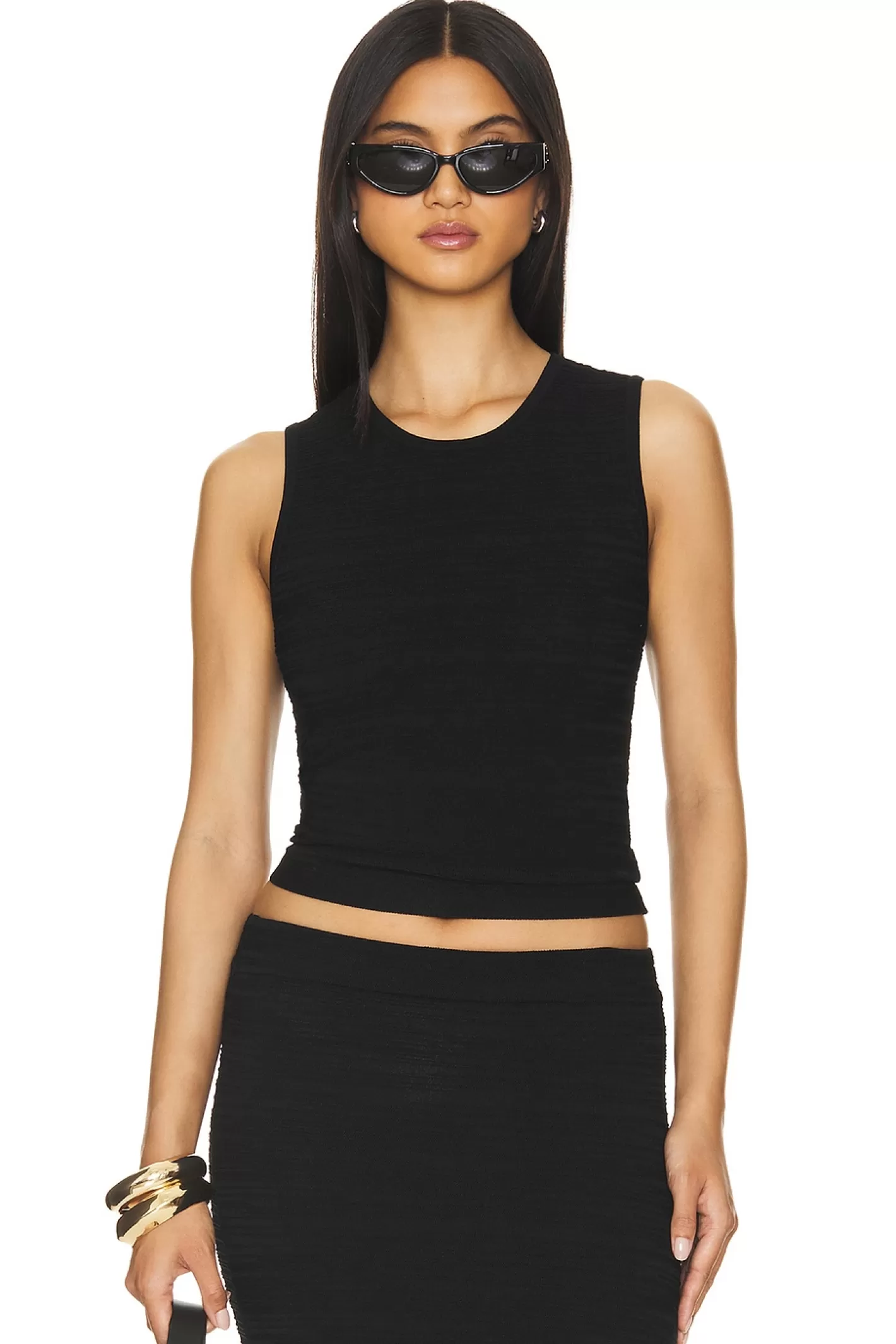 Broken Stitch Crop Tank>Autumn Cashmere Clearance