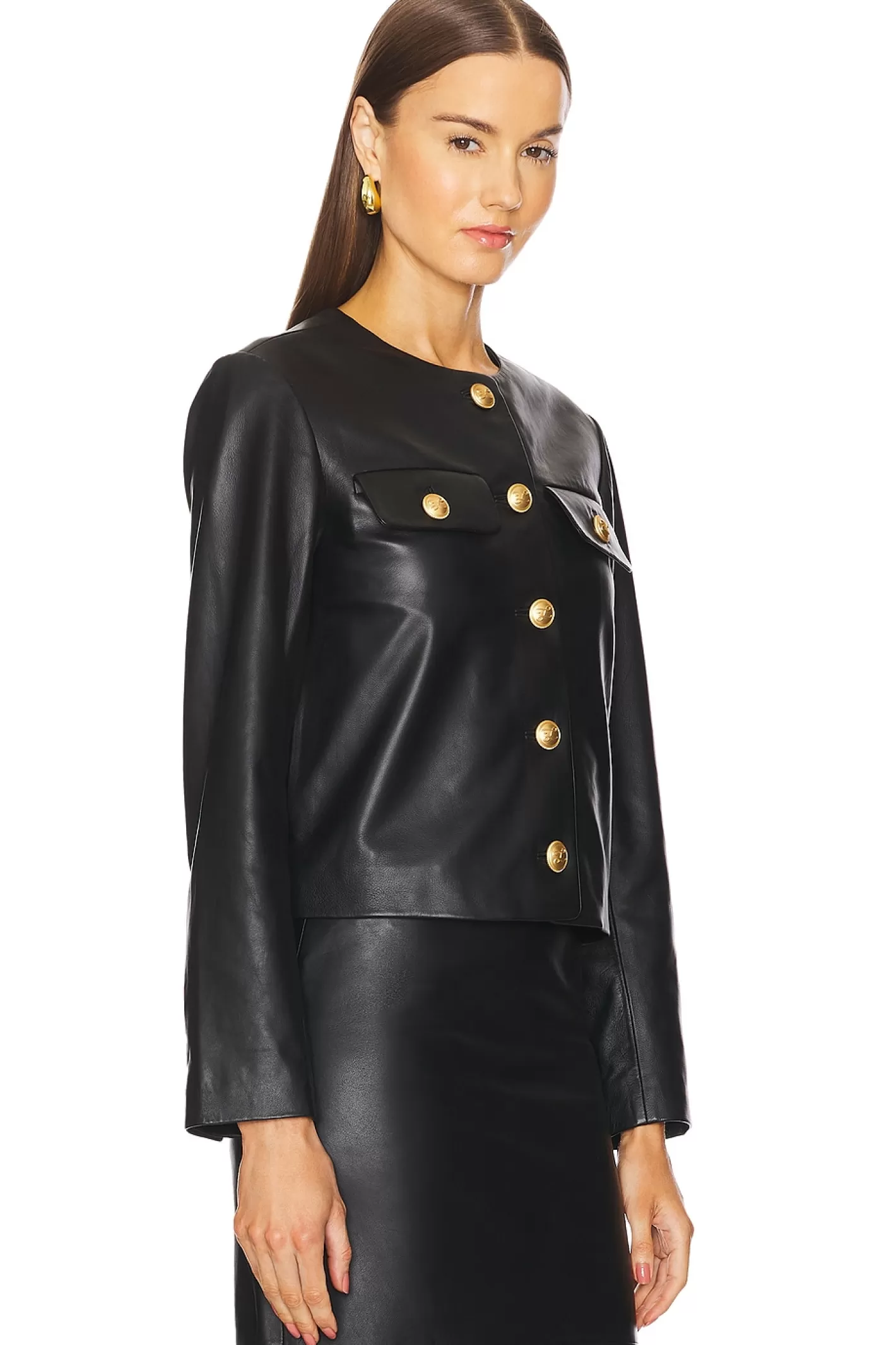 by Marianna Barb Leather Jacket>L'Academie Clearance