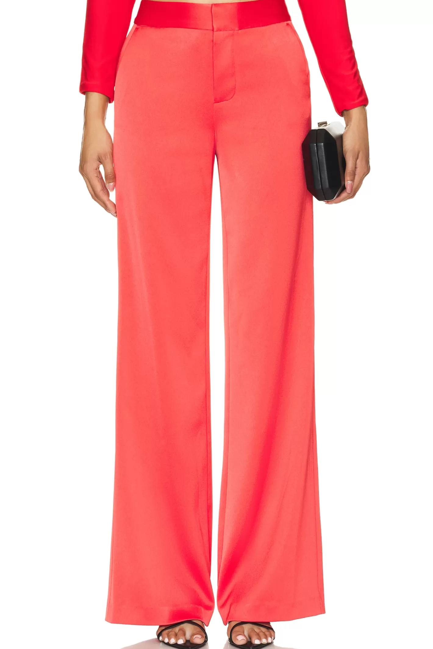 Calvin Wide Leg Trouser>Alice + Olivia Best Sale