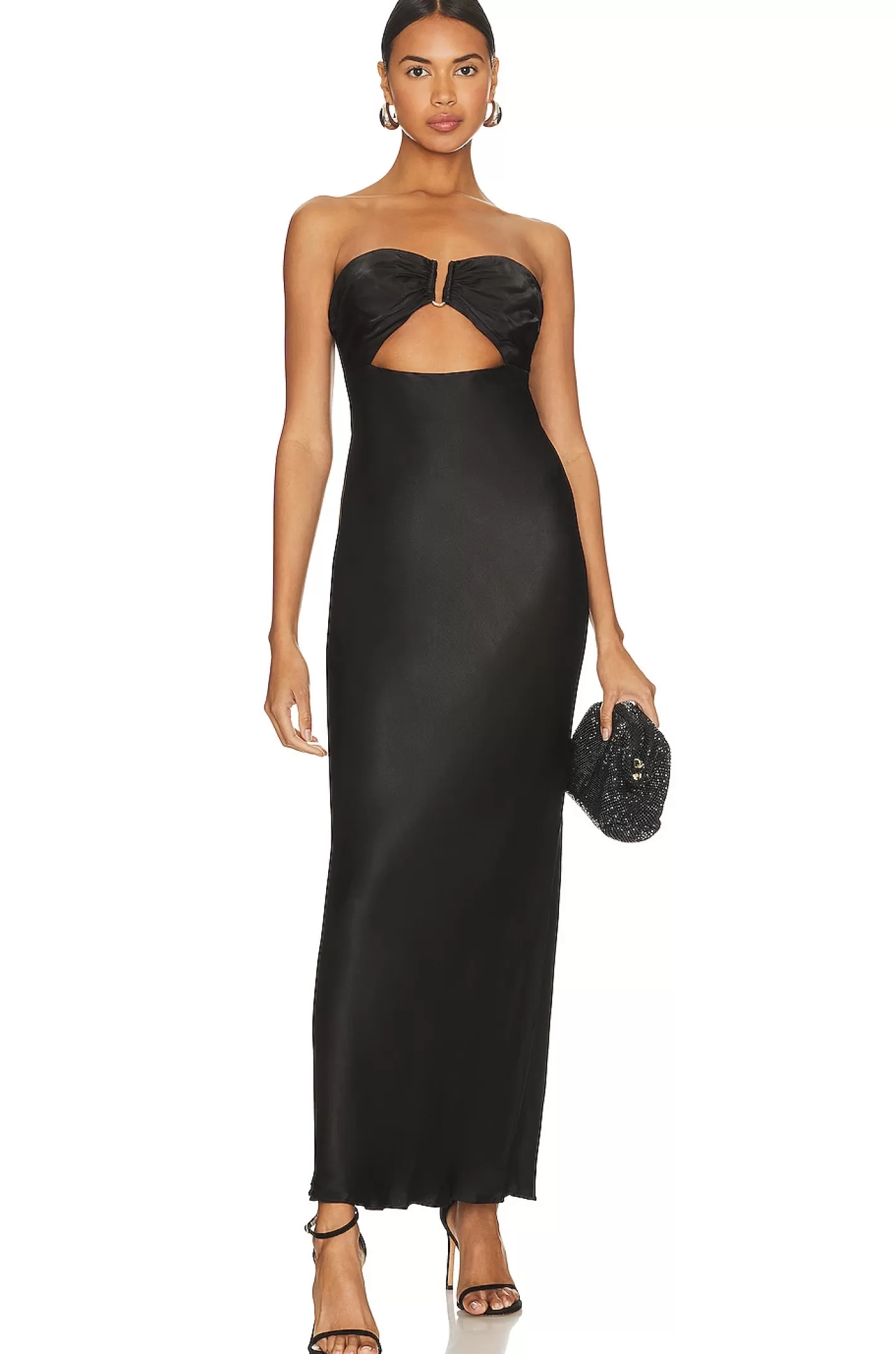 Camille Strapless Cut Out Midi Dress>Shona Joy Hot