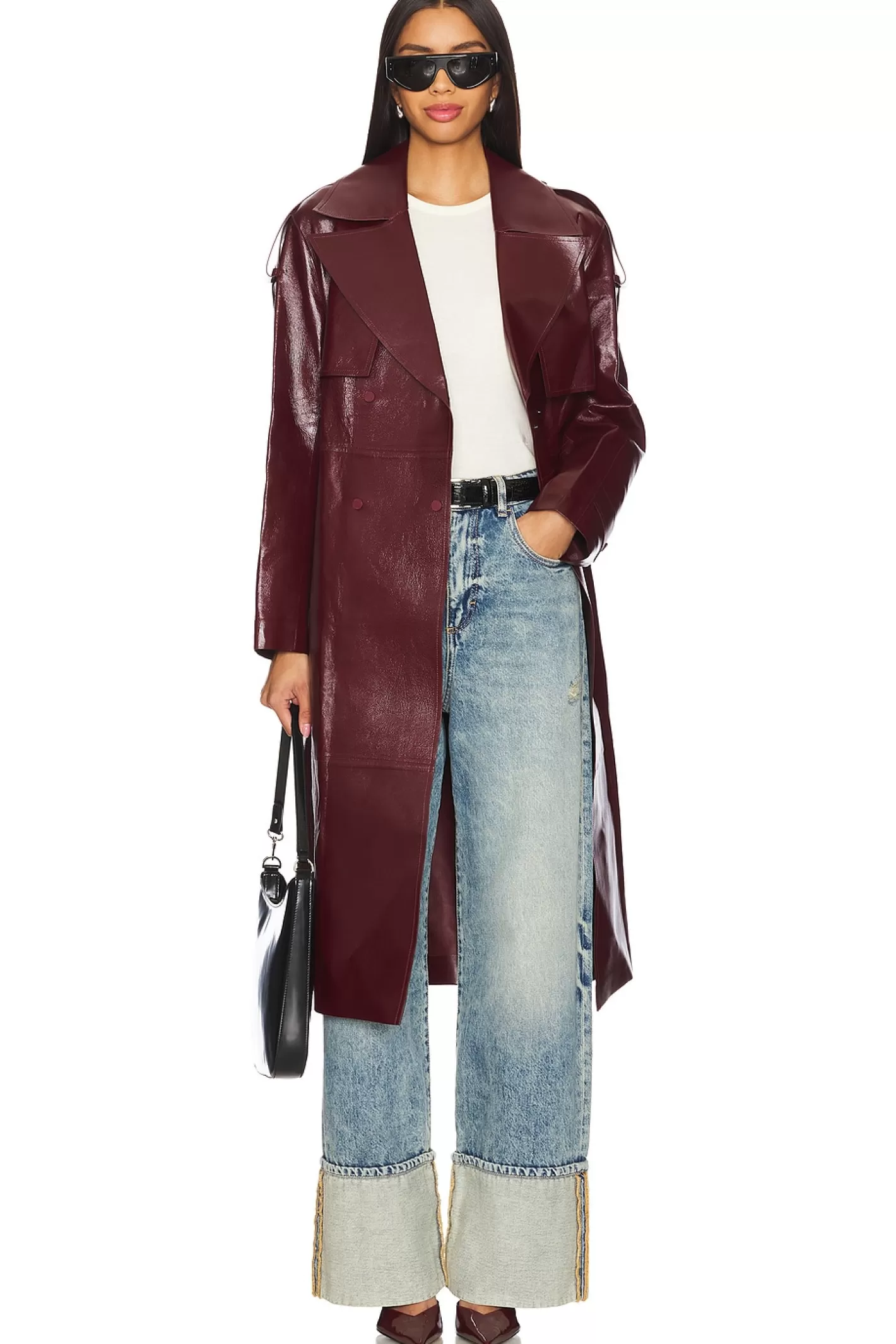 Carmela Leather Trench>Mackage New