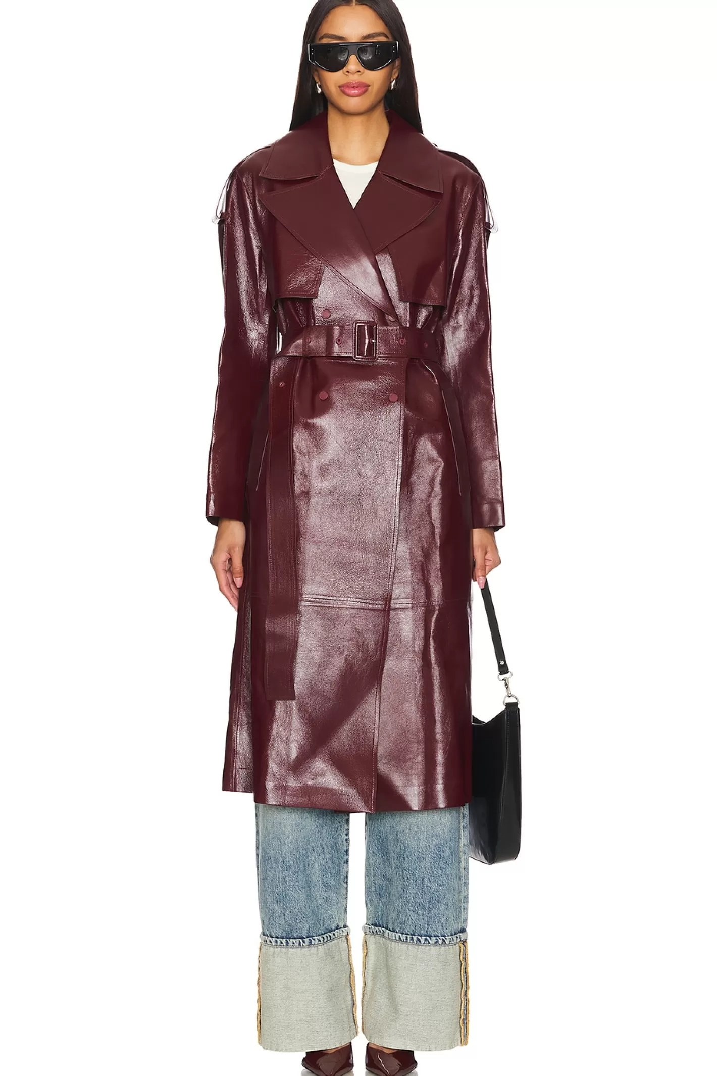 Carmela Leather Trench>Mackage New