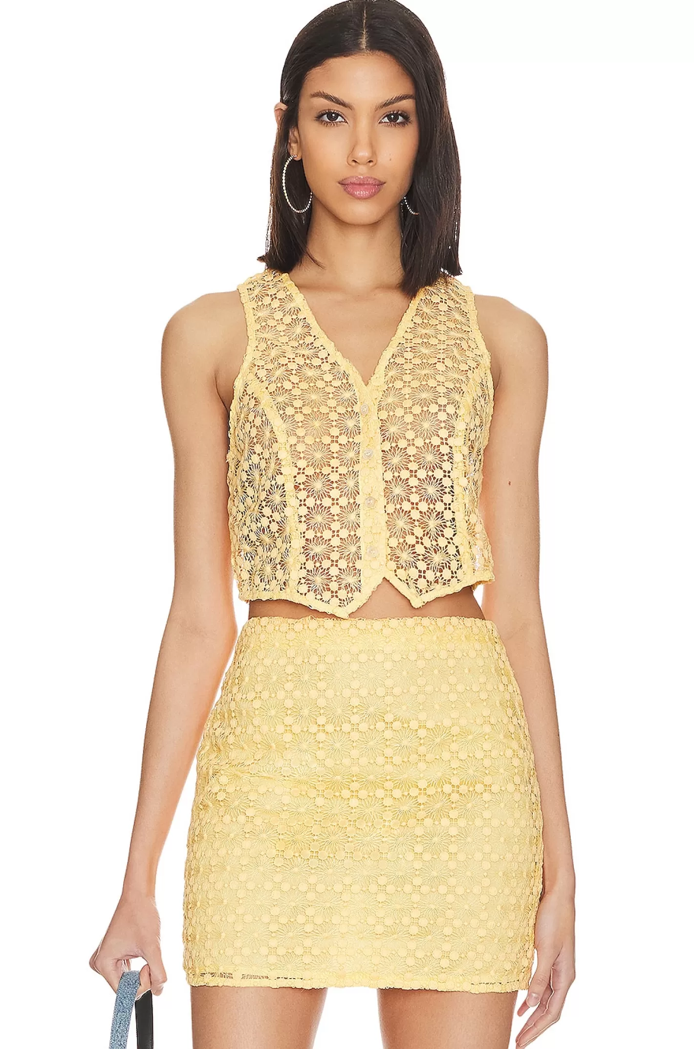 Carra Lace Vest>L'Academie Sale