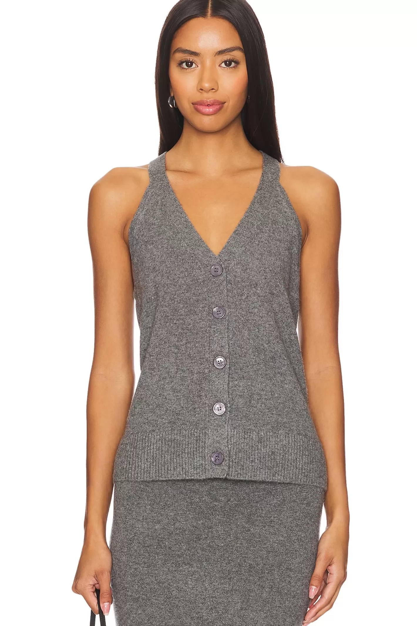 Cashmere V-neck Halter Cardigan>Enza Costa Cheap