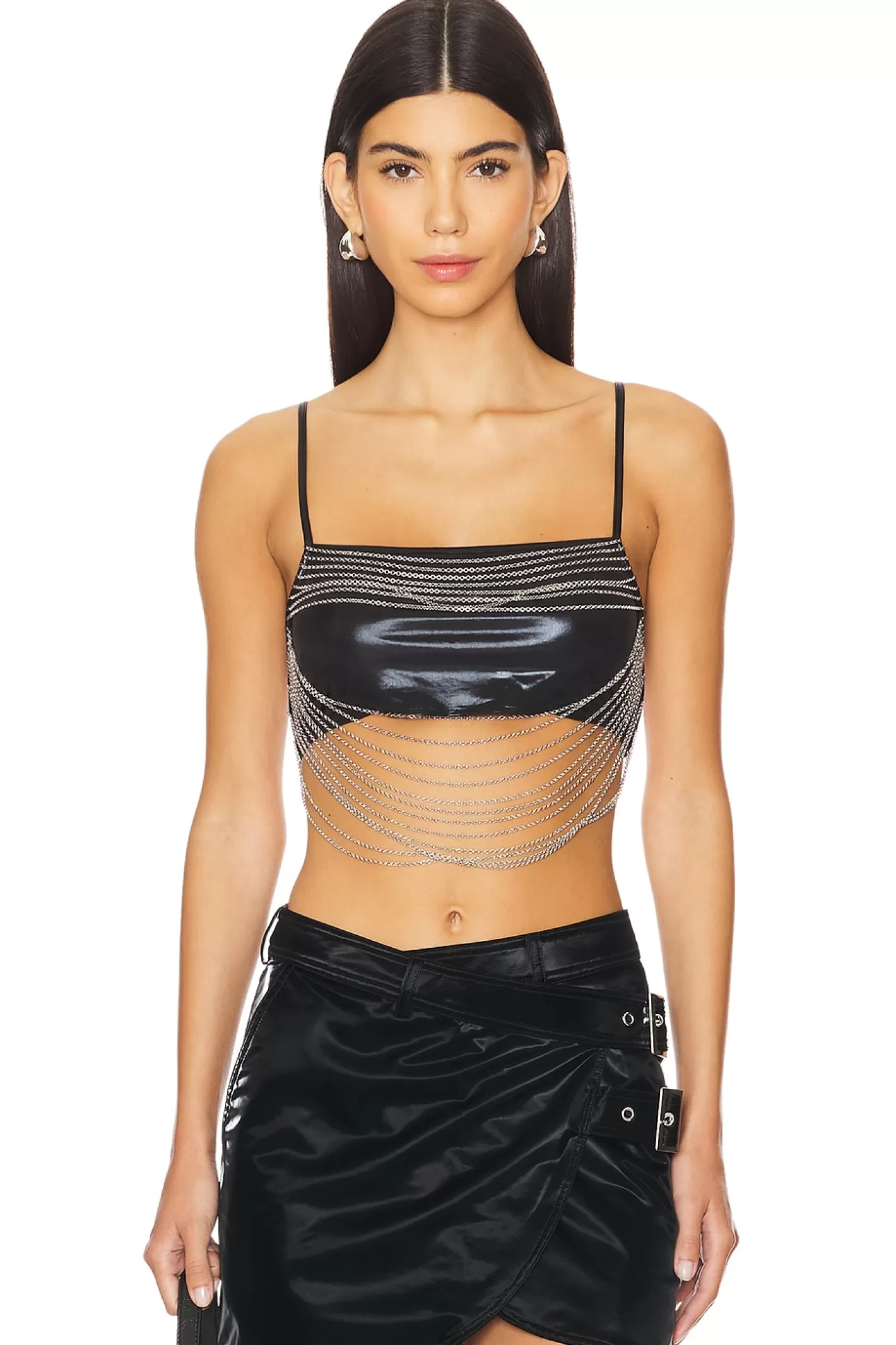 Chain Bandana Top>WeWoreWhat Clearance