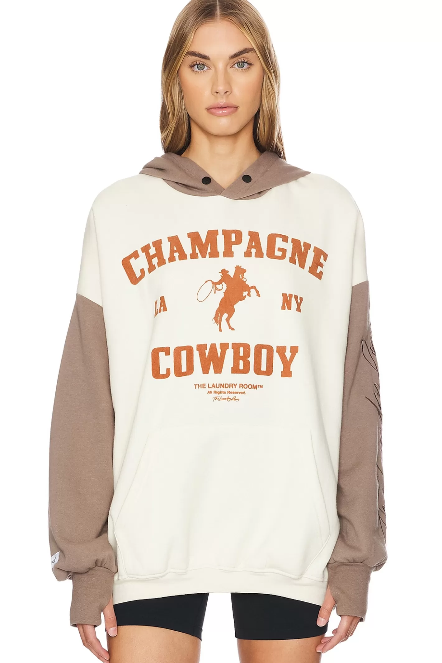 Champagne Cowboy Hideout Hoodie>The Laundry Room New