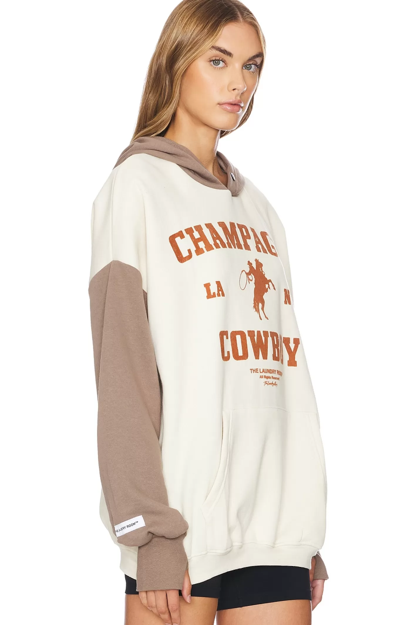 Champagne Cowboy Hideout Hoodie>The Laundry Room New