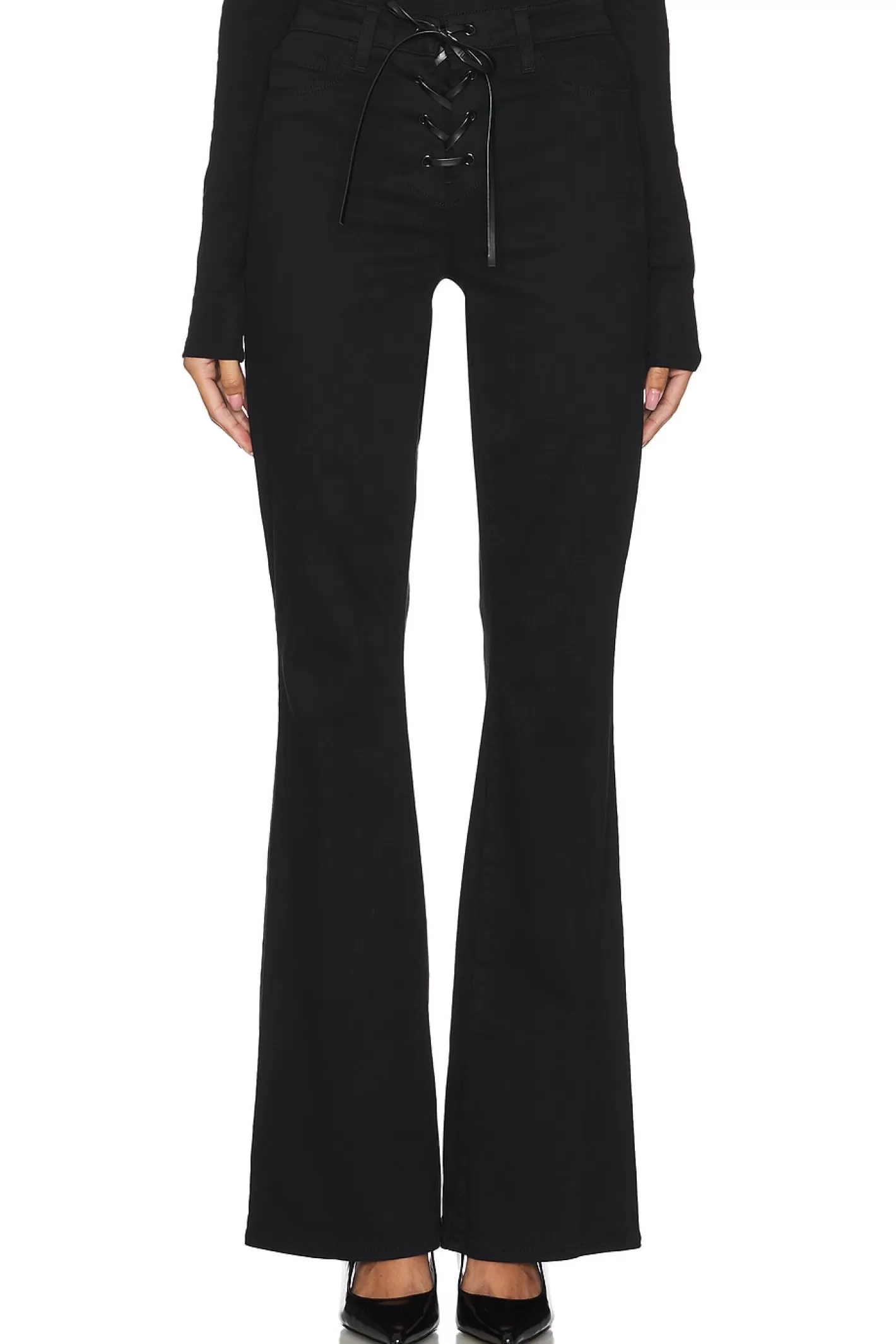 Charis High Rise Front Lace Up Flare Pant>L'AGENCE Cheap