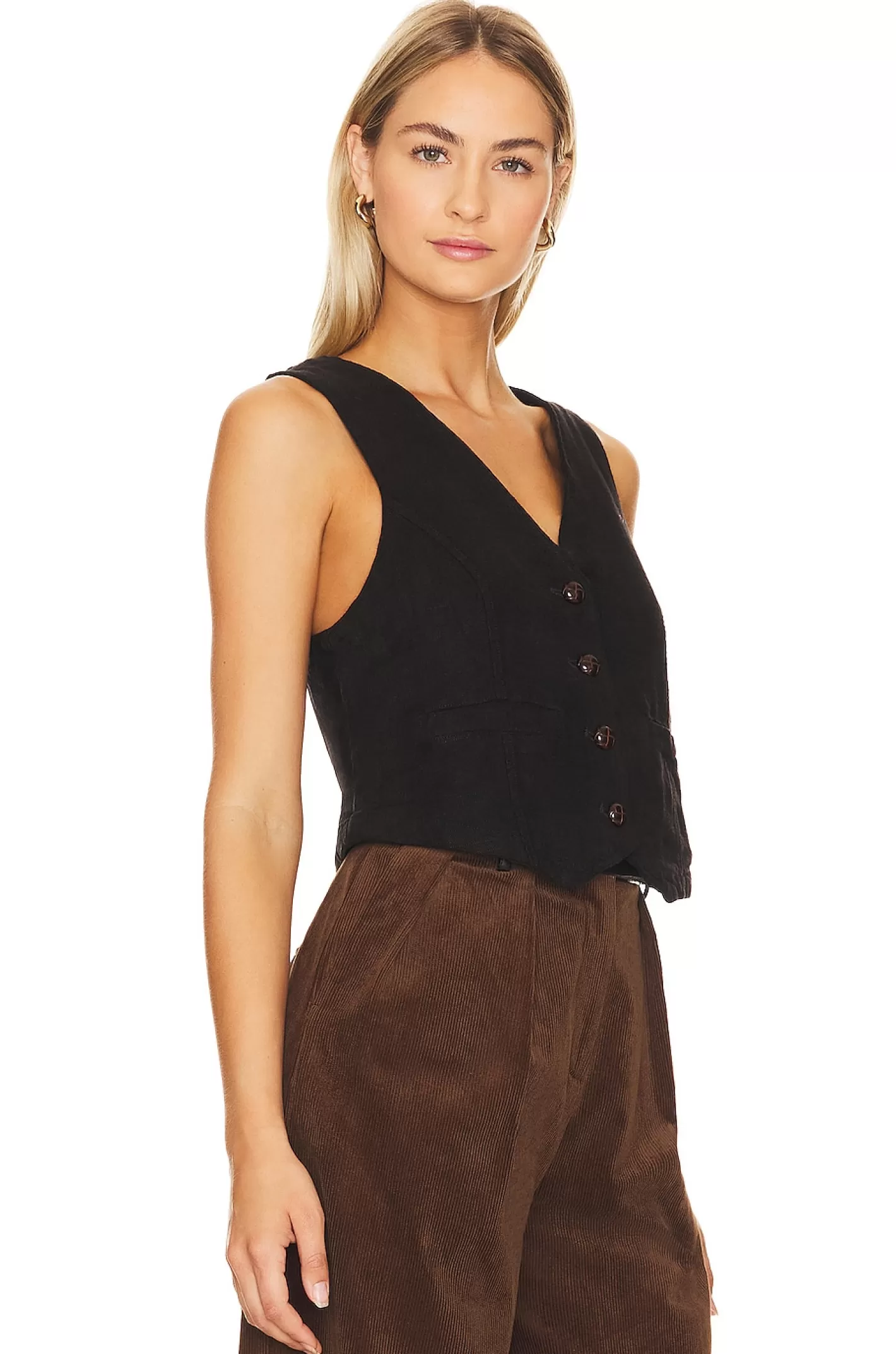 Charley Linen Vest>Free People Store