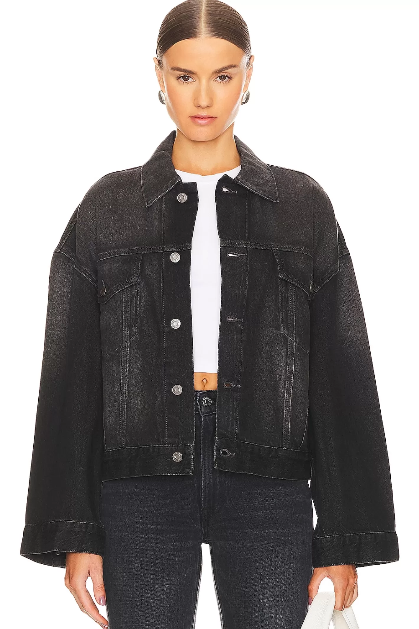 Christi Oversized Denim Jacket>GRLFRND Online