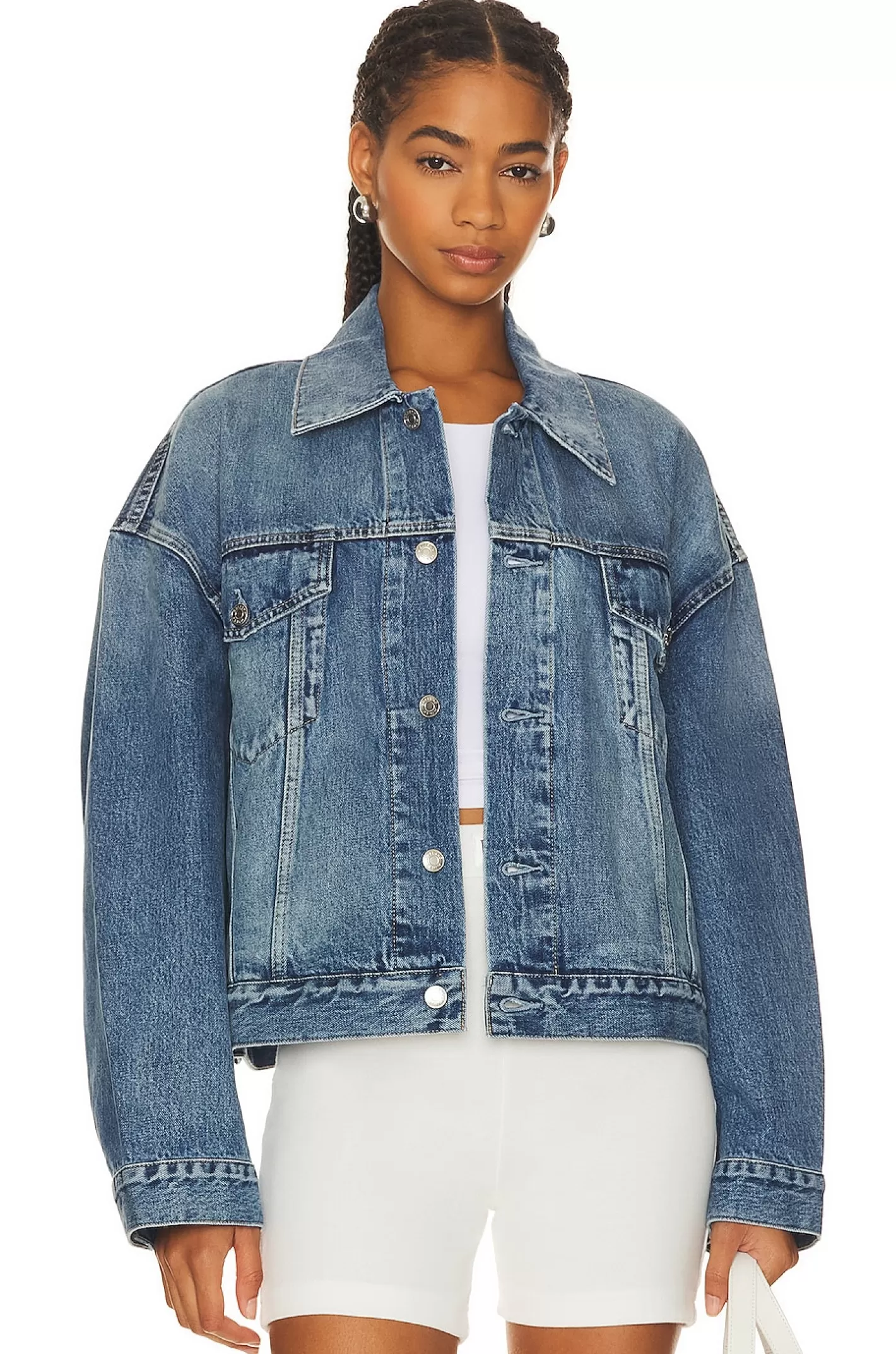 Christi Oversized Denim Jacket>GRLFRND Online