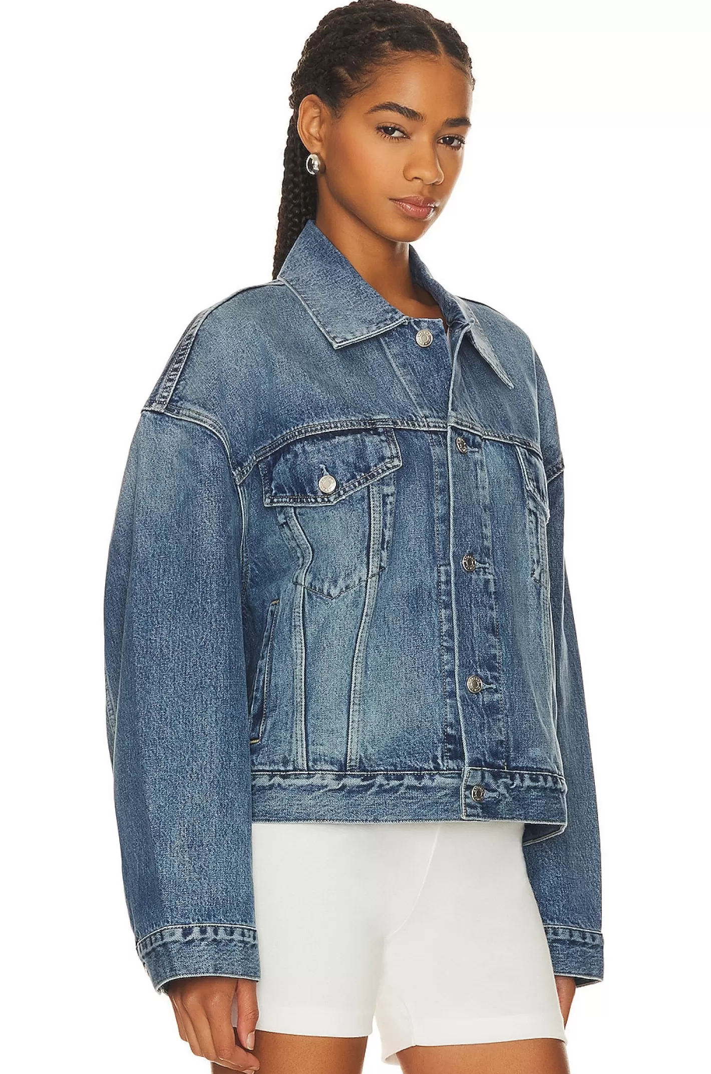 Christi Oversized Denim Jacket>GRLFRND Online