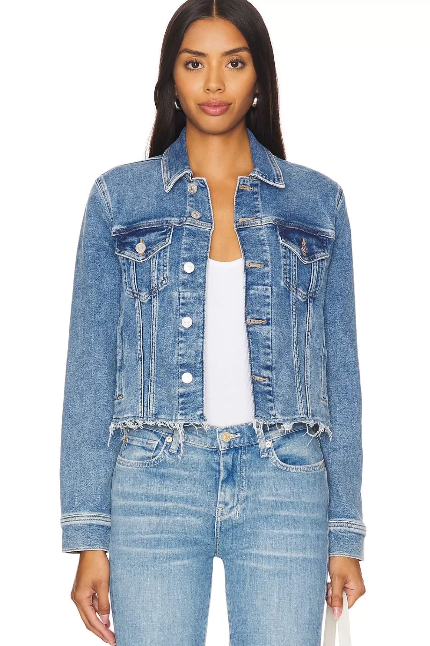 Classic Trucker Jacket>7 For All Mankind Best Sale