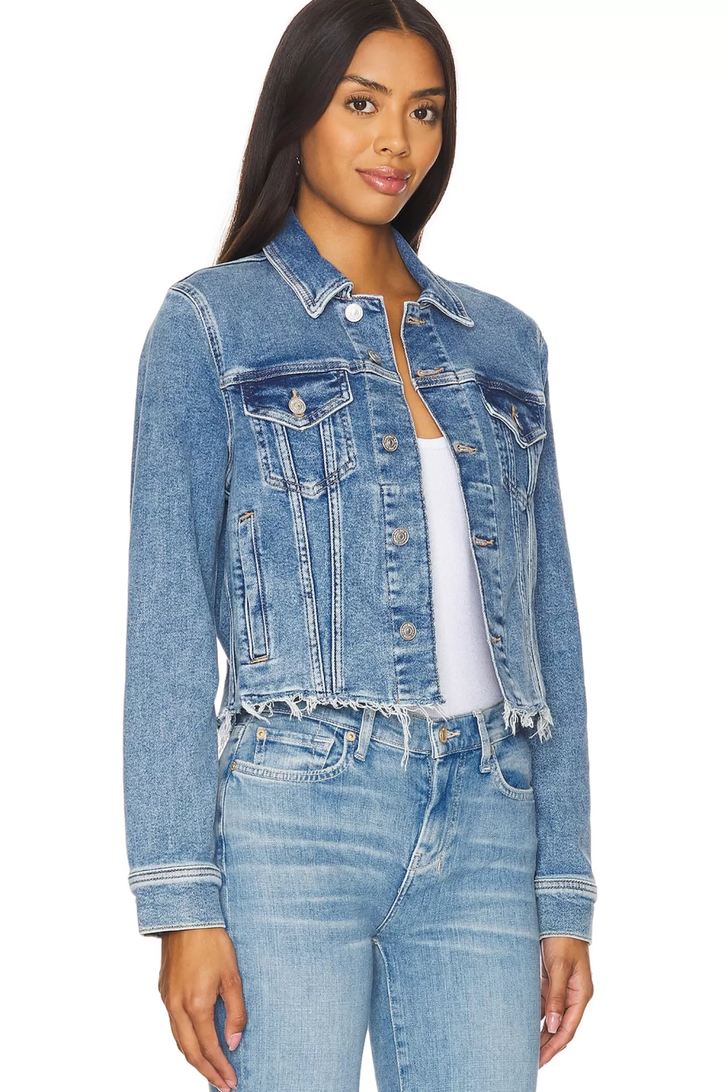 Classic Trucker Jacket>7 For All Mankind Best Sale