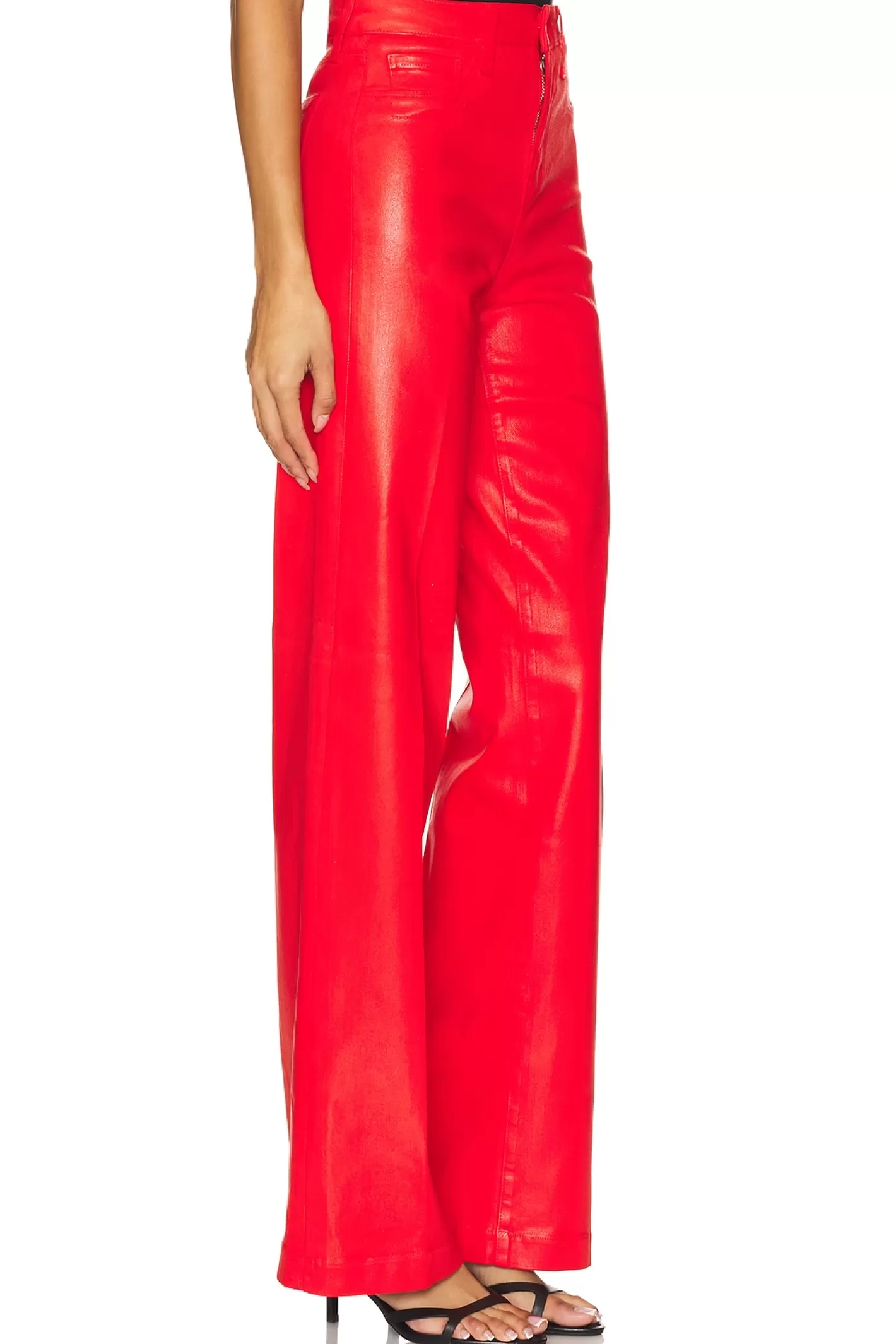 Clayton High Rise Wide Leg Coated Jeans>L'AGENCE Store