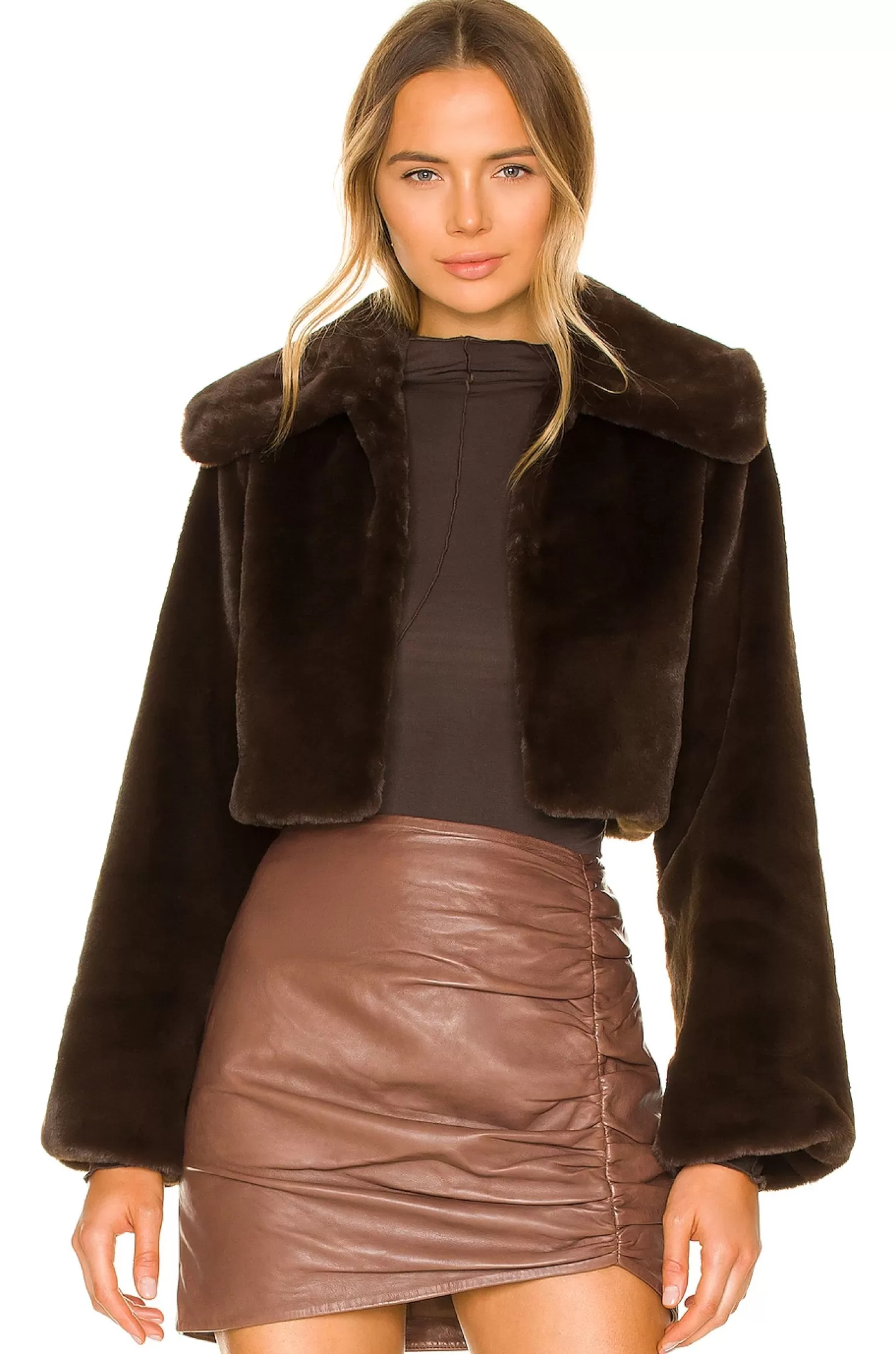 Cleobella Cropped Faux Fur Jacket>Camila Coelho New