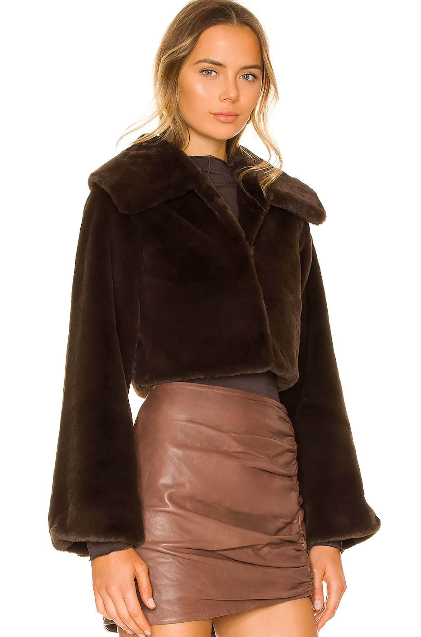 Cleobella Cropped Faux Fur Jacket>Camila Coelho New