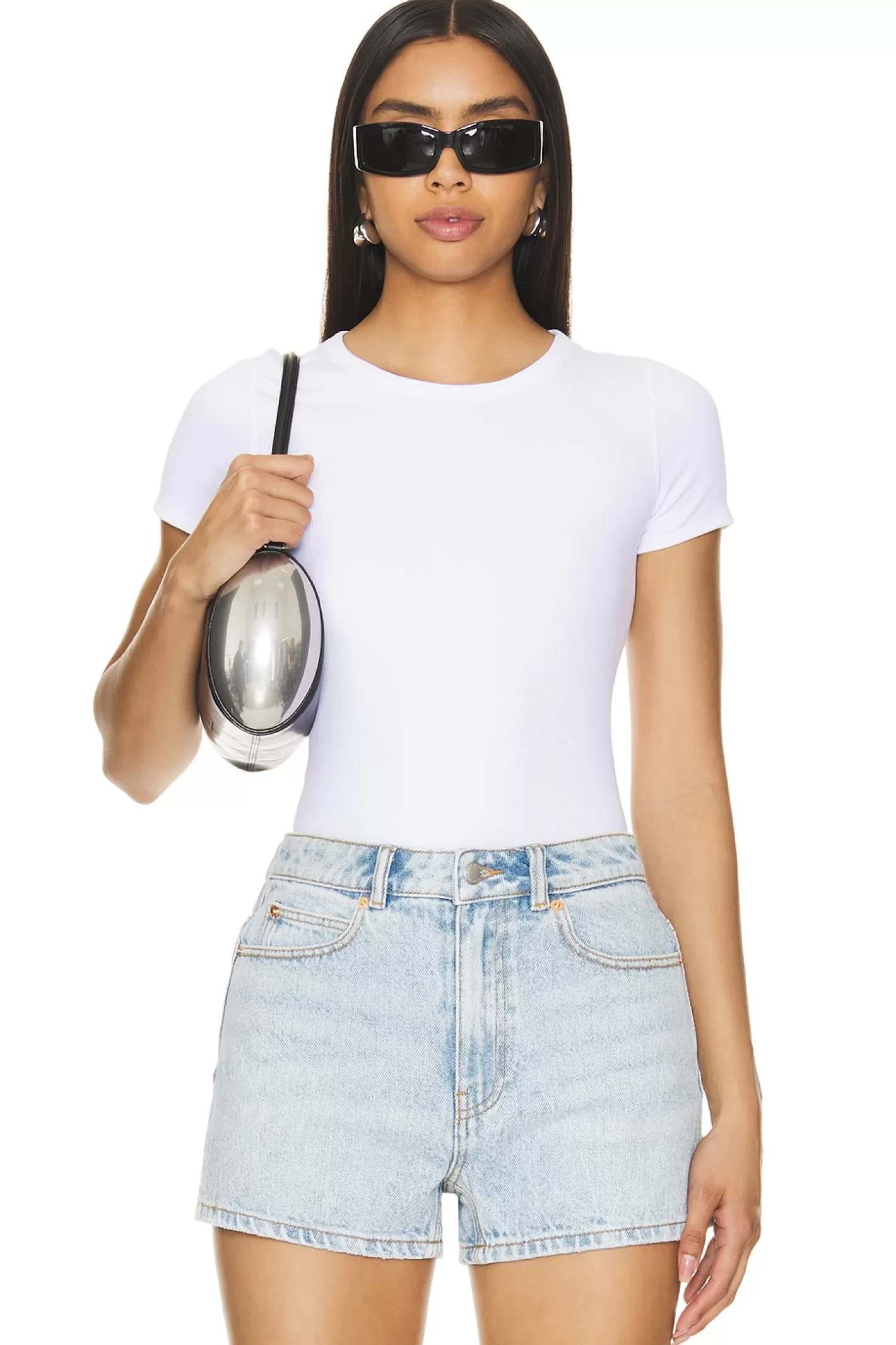 Cotton Rib Tee Bodysuit>Alexander Wang Flash Sale