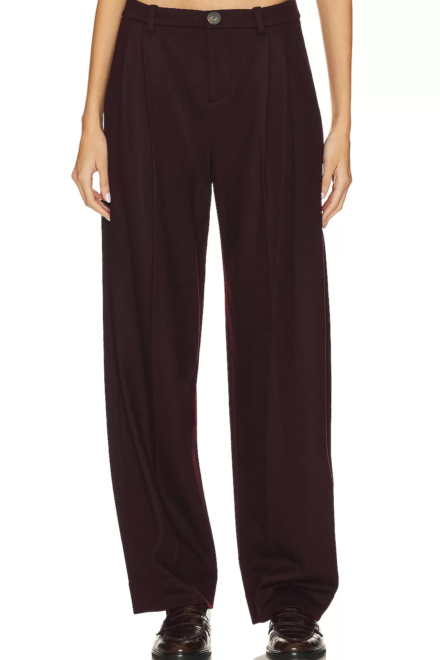 Cozy Wool Pleat Front Pant>Vince New