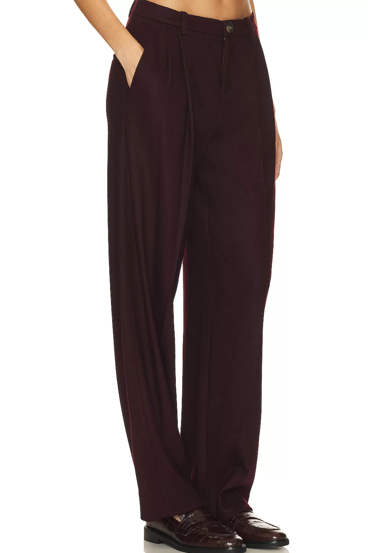 Cozy Wool Pleat Front Pant>Vince New