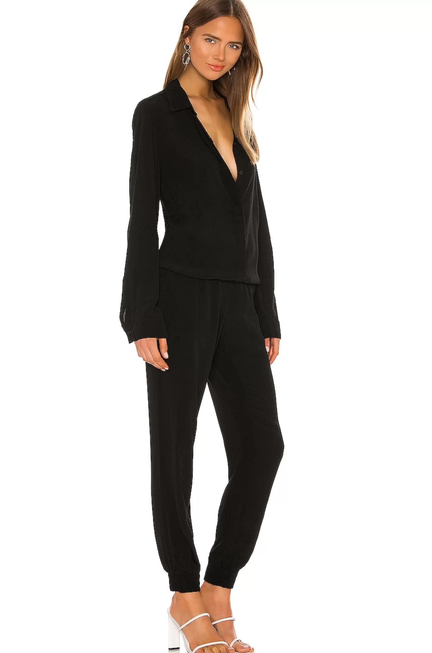 Crepe Long Sleeve Jumpsuit>MONROW Best