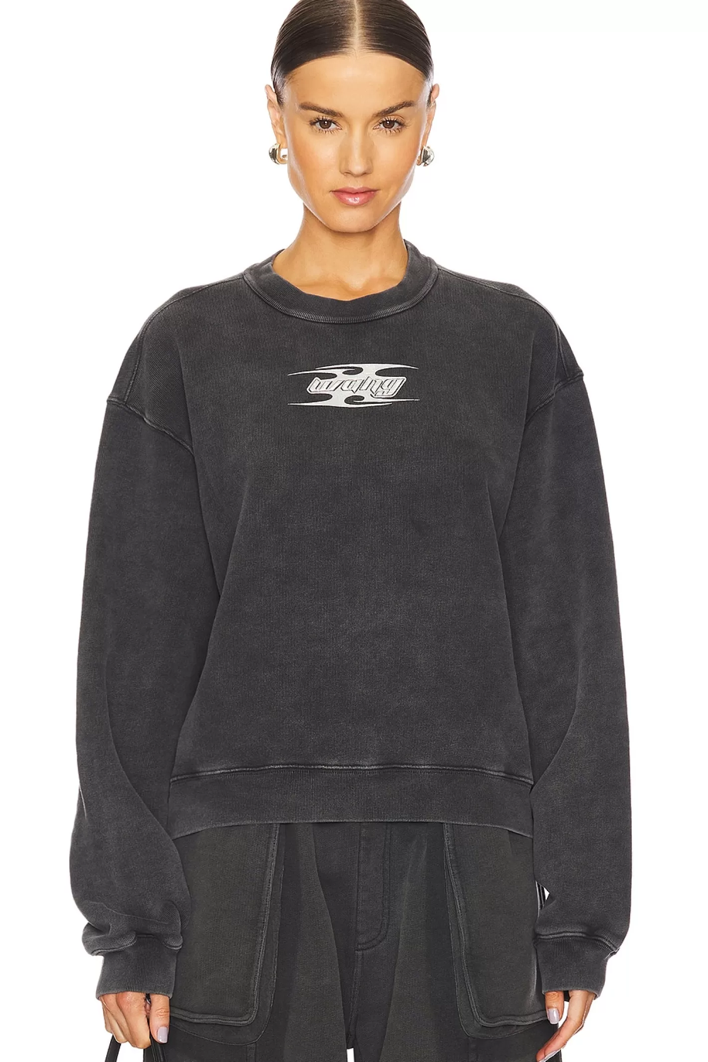 Crew Neck Sweatshirt With Blade Logo>Alexander Wang Online