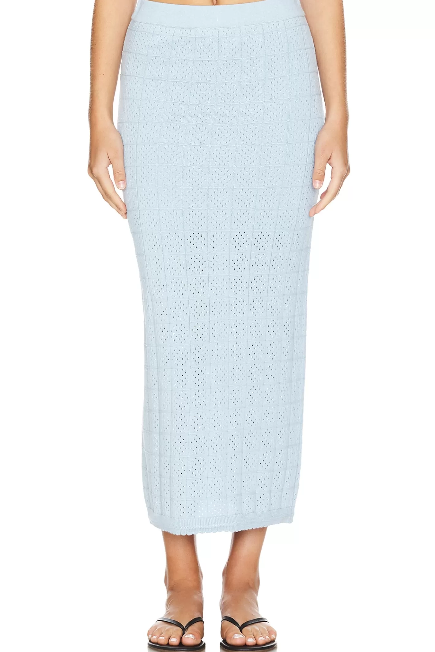 Crochet Knit Midi Skirt>MONROW Flash Sale